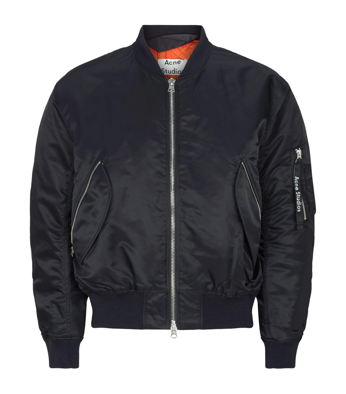 Acne Studios Makio Bomber Jacket in Black for Men | Lyst