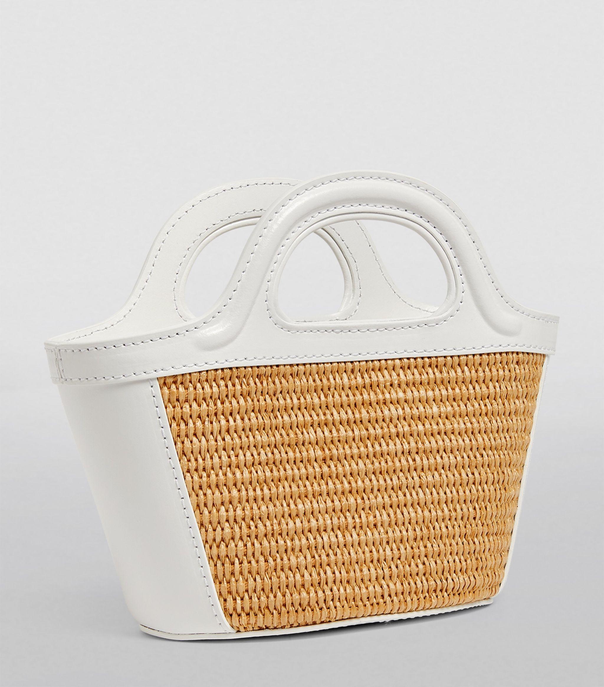 Marni Micro Tropicalia Top-handle Bag in White | Lyst