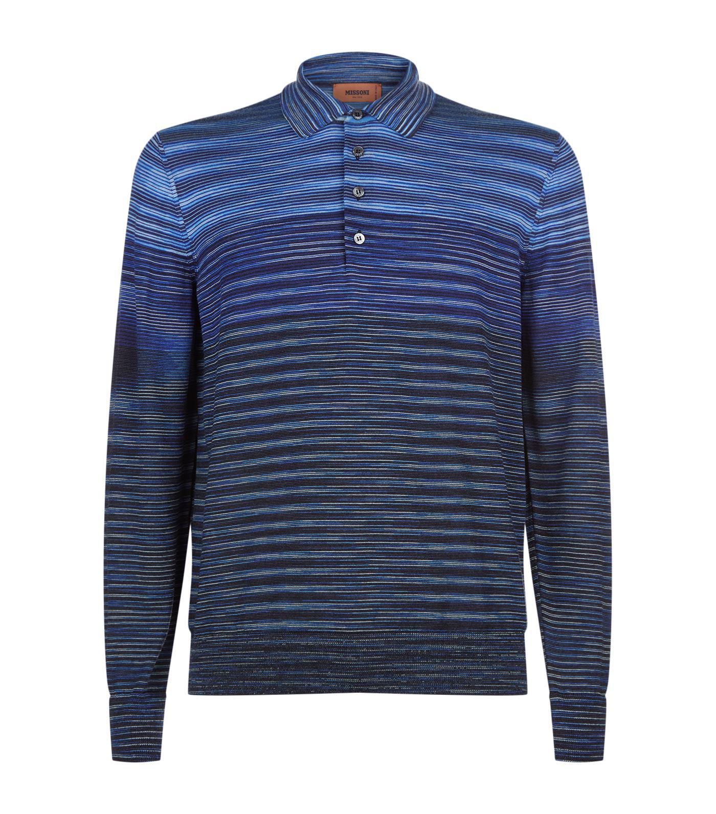 missoni long sleeve polo