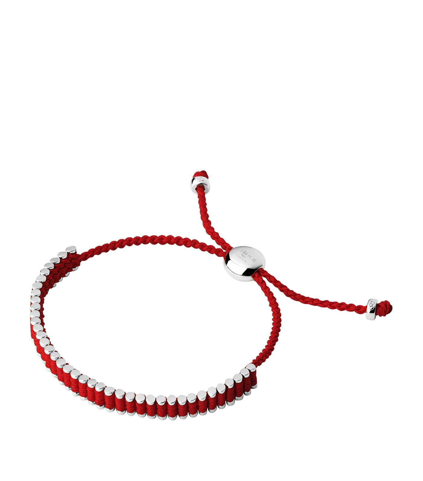 Links Of London Mini Friendship Bracelet In Red Silver Red Lyst Links Of London Mini Friendship Bracelet In Red Silver Red Lyst