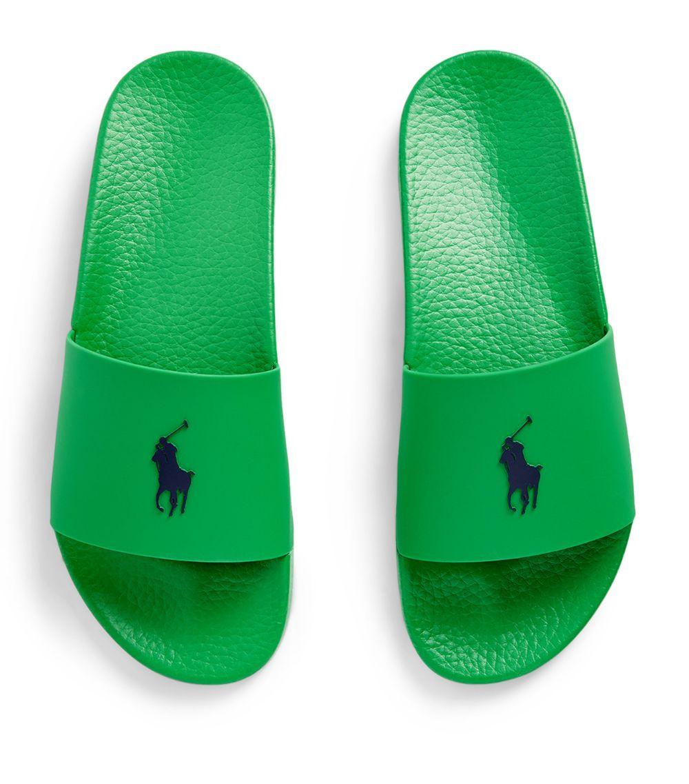 Polo Ralph Lauren Polo Slide Sandal in Green for Men Lyst UK
