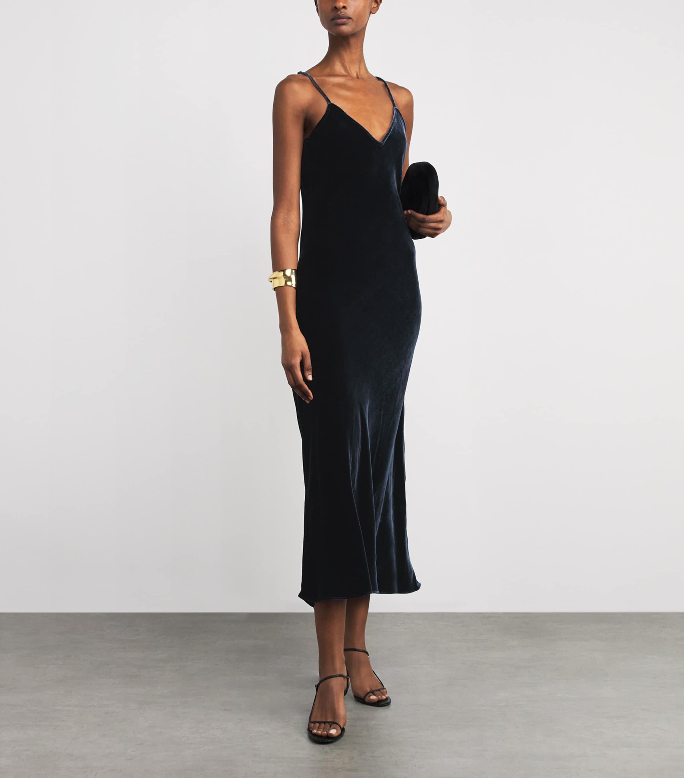 green emerald velvet dress De Garbo Louise Black Vintage Gown  GlamEdge Dress & Gown