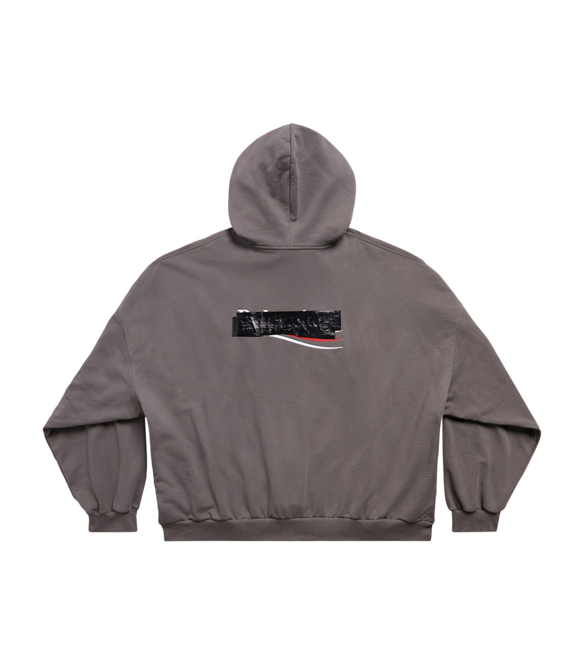 Balenciaga Oversized Gaffer Hoodie in Gray for Men | Lyst