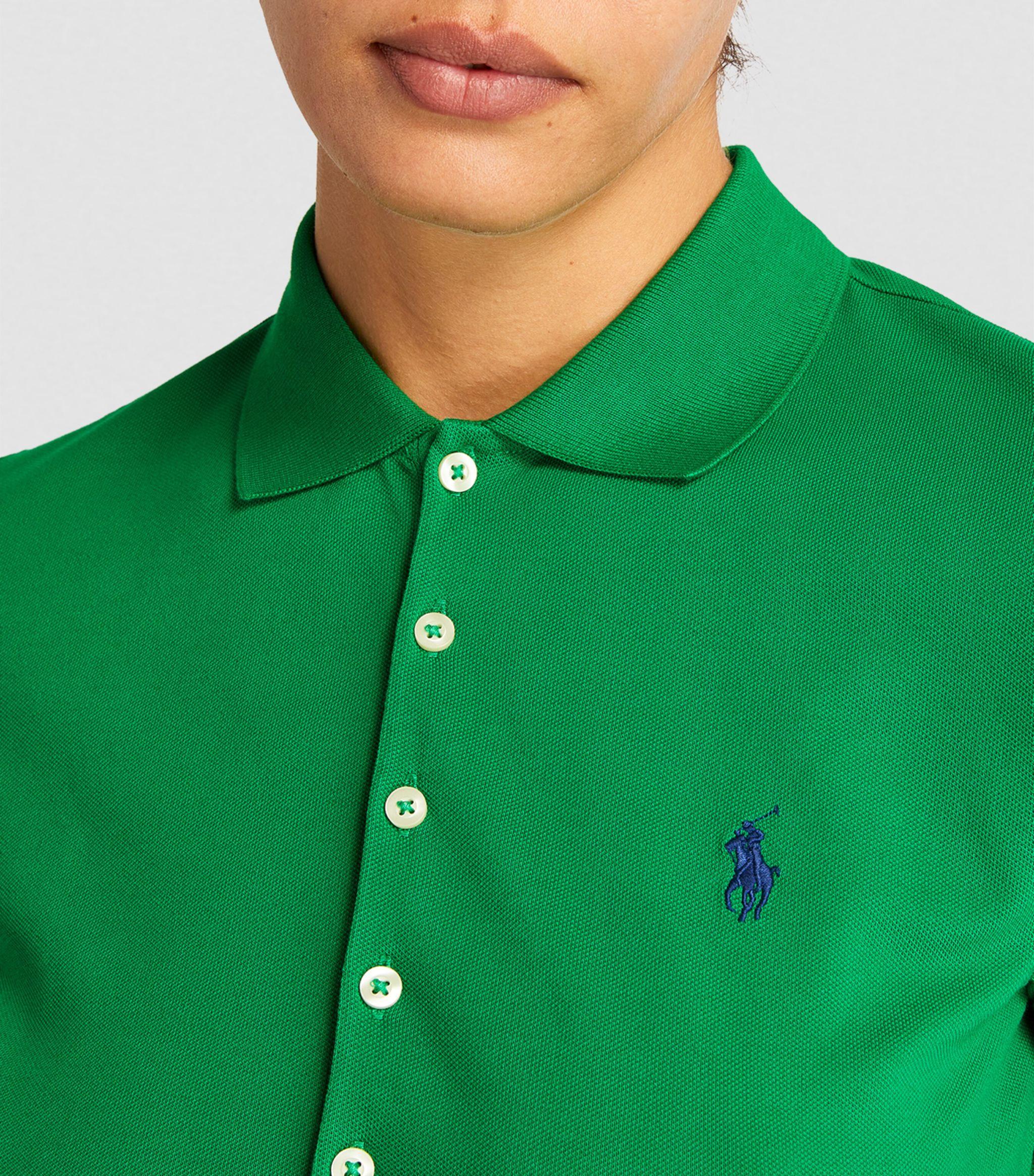 Polo Ralph Lauren Julie Polo Shirt in Green | Lyst