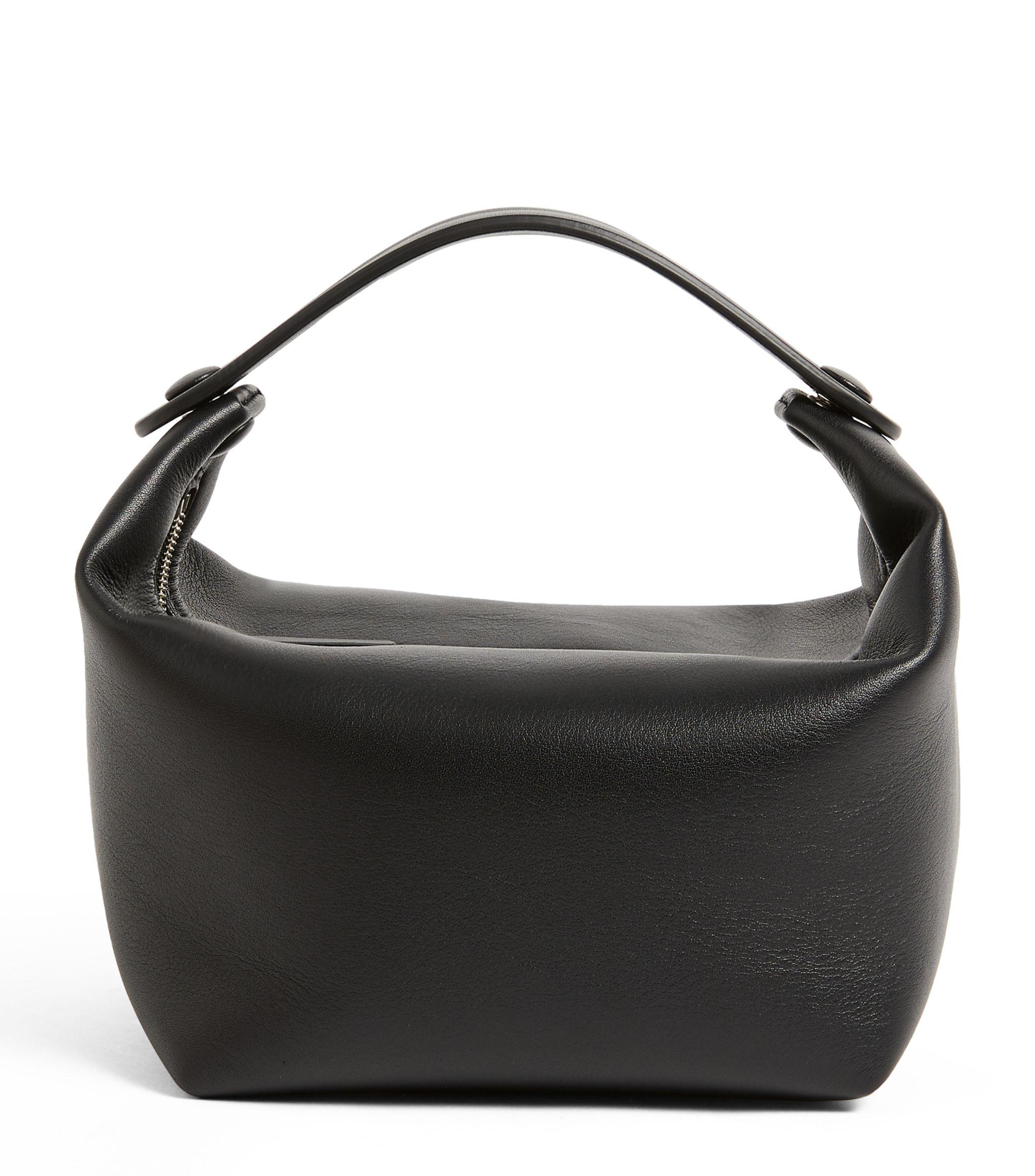 The Row Leather Les Bains Bag in Black - Lyst
