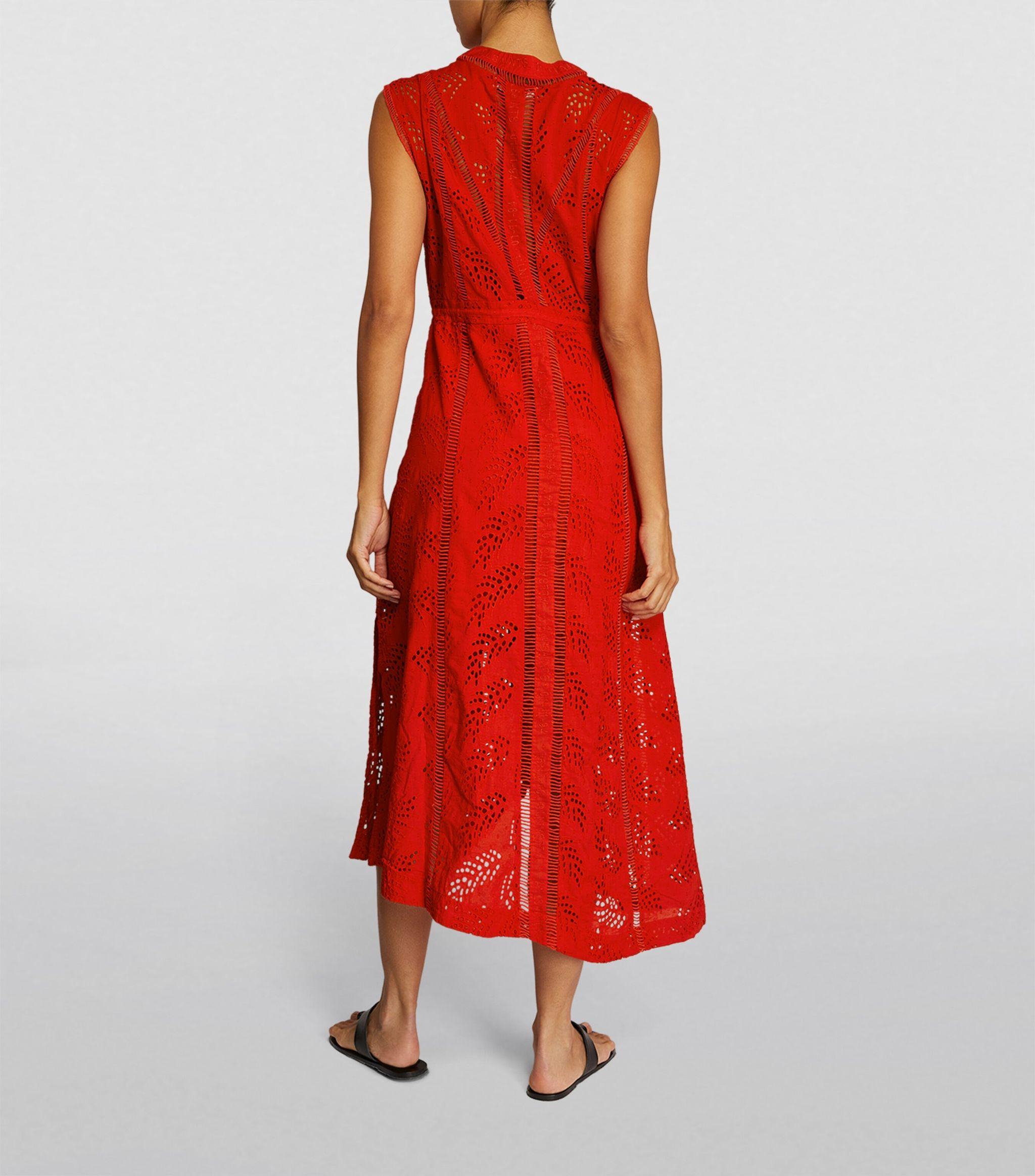 All saints red dress best sale