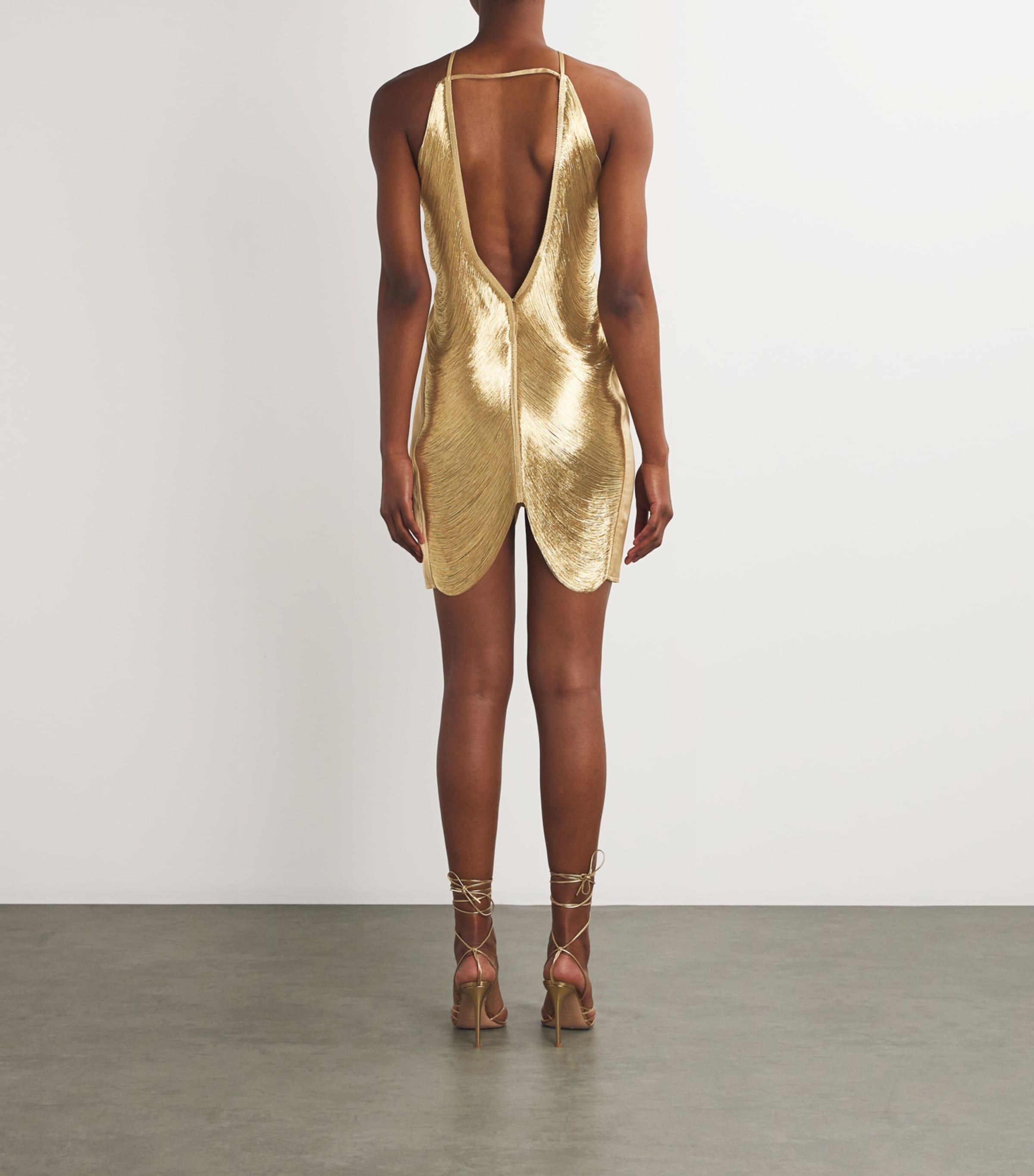 cult gaia mara dress gold HANSAL GOWN main image 0
