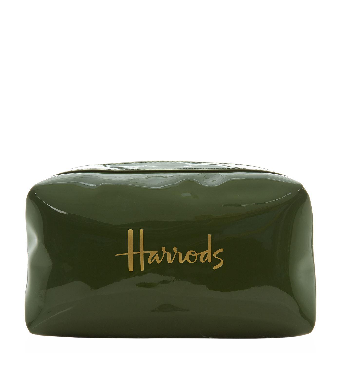 Harrods Logo Square Cosmetic Bag in Green Lyst