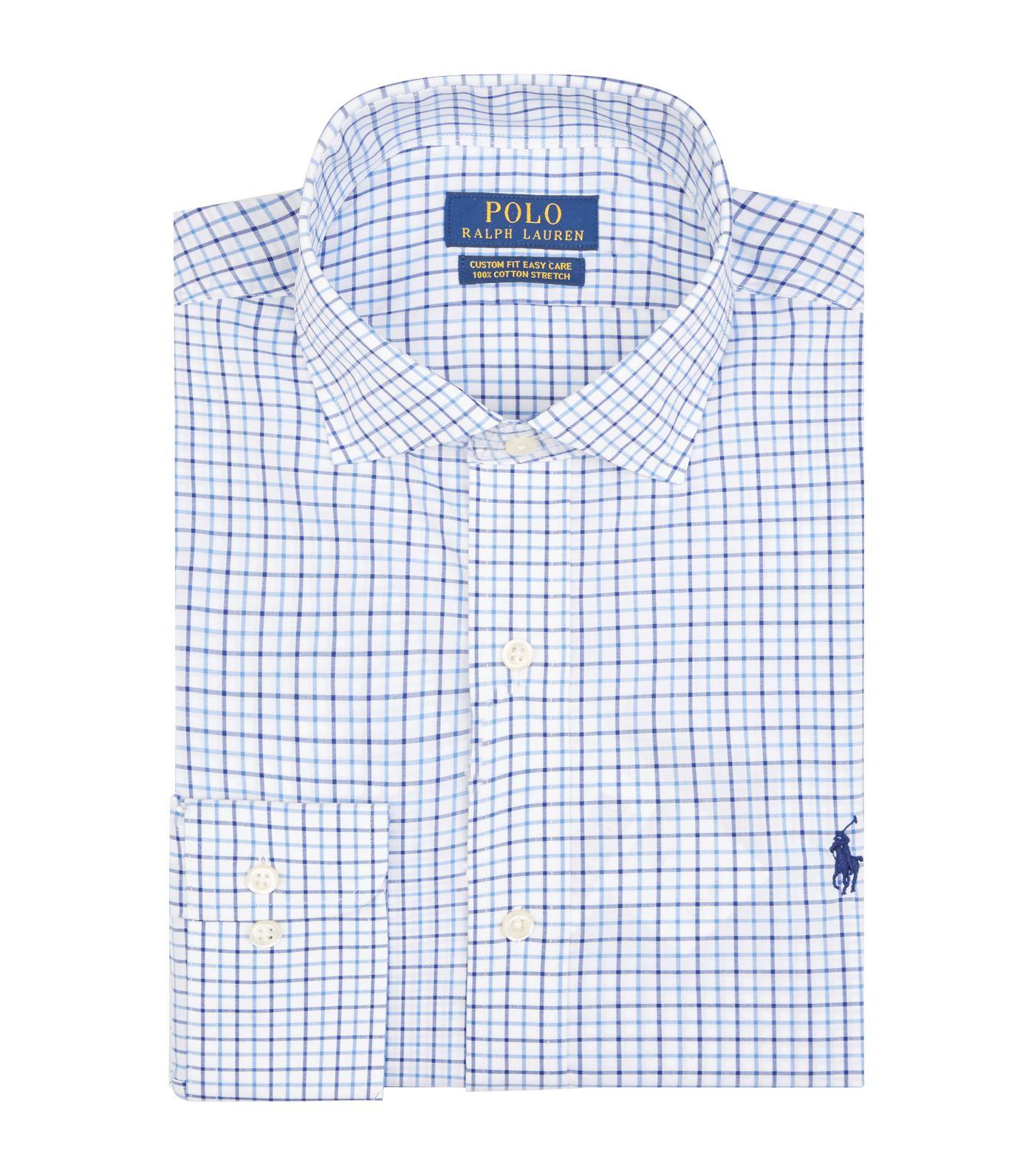 Polo Ralph Lauren Custom-fit Grid-check Shirt in White for Men | Lyst