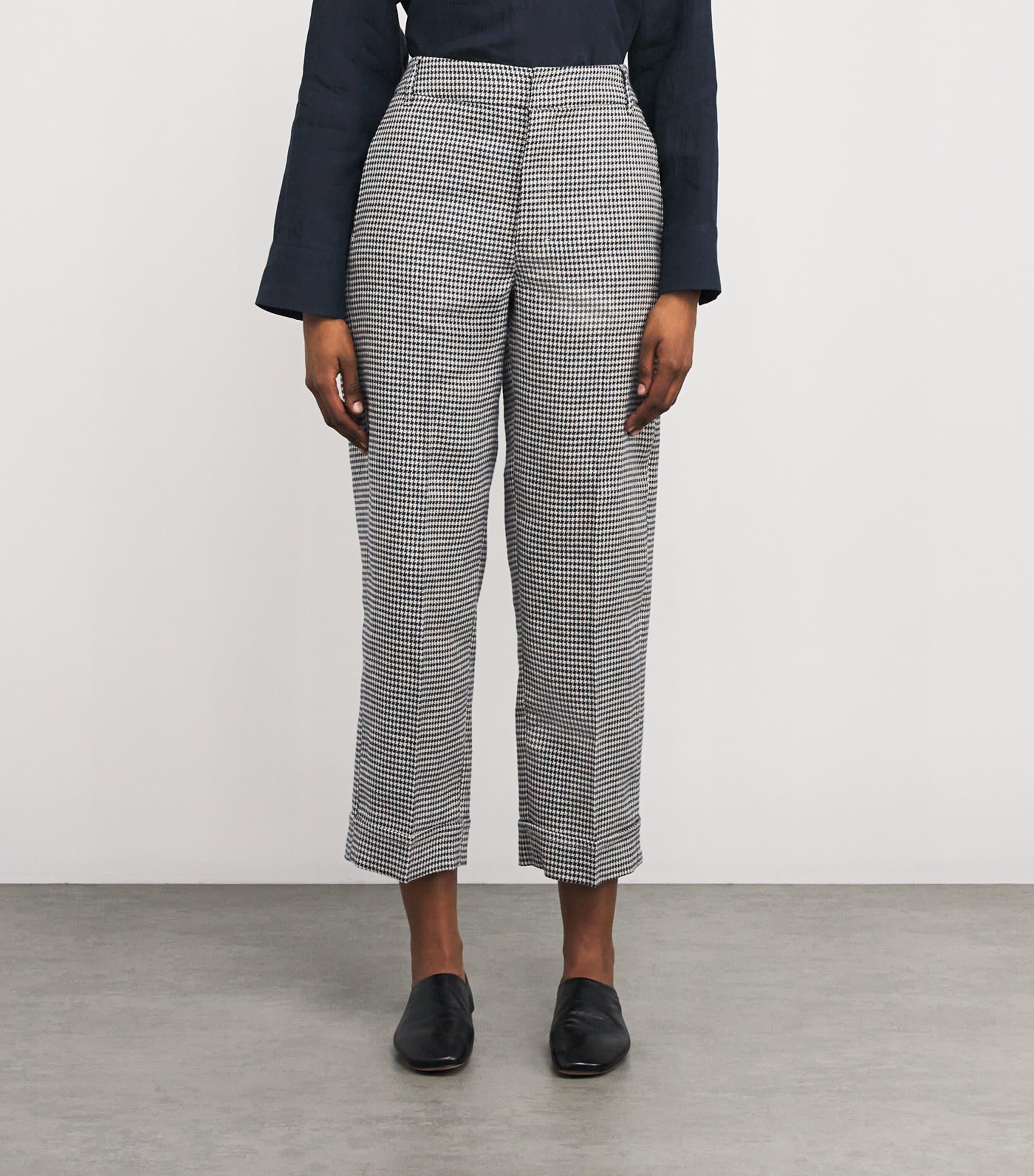 パンツ Max Mara Honor' Brown Linen Blend Trousers Max Mara Honor' Linen Blend Trousers in Brown | Lyst