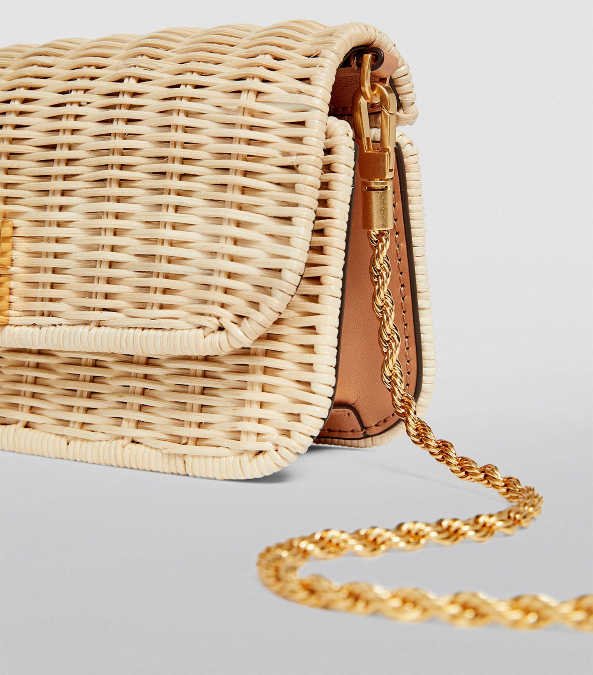 Tory Burch Eleanor Straw Clutch Bag - Farfetch