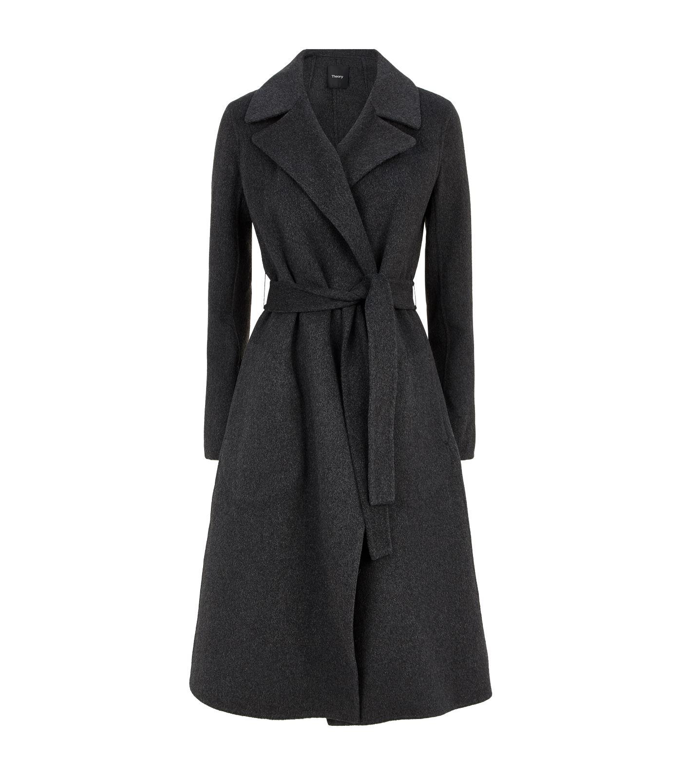 theory cashmere wrap coat