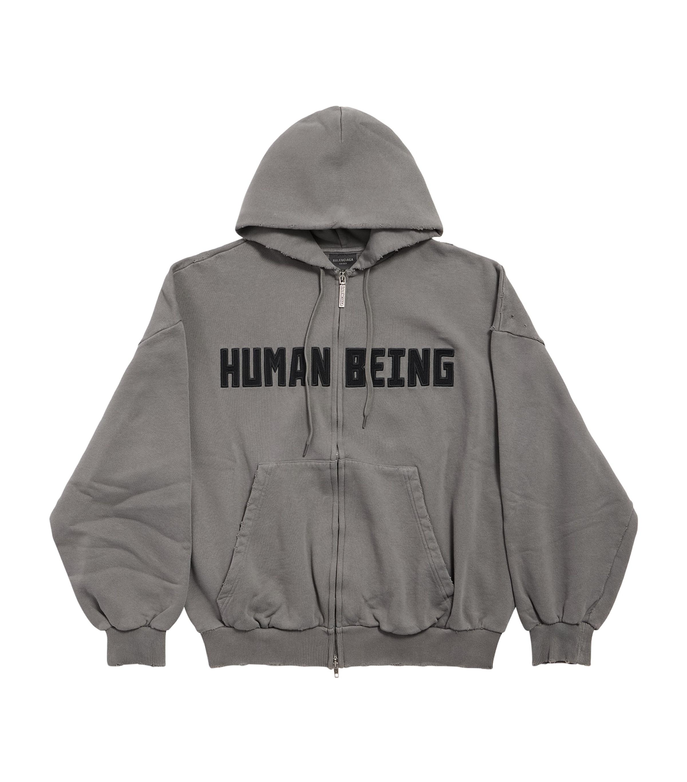 BALENCIAGA HUMAN BEING SHIFTED Tシャツ Men's Human Being Shifted T-shirt in Dark Grey | Balenciaga US