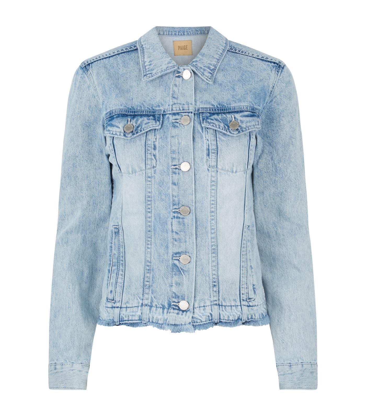 fray hem denim jacket