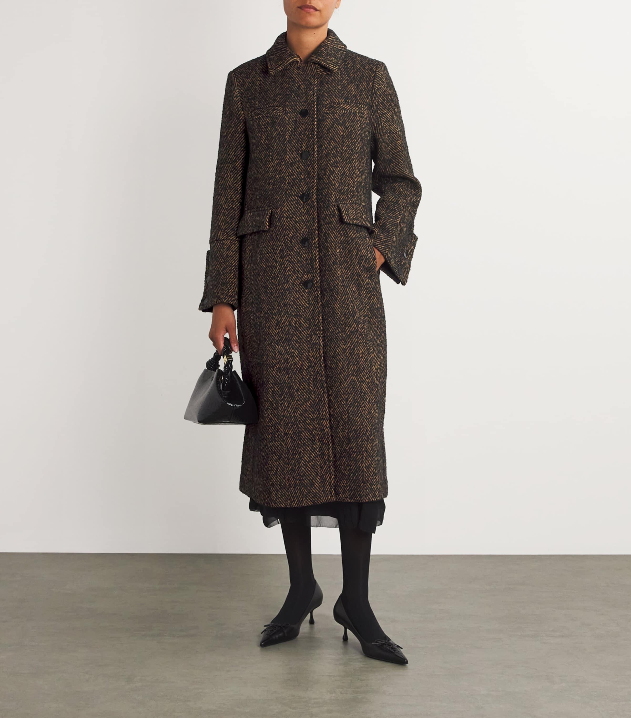 Ganni teddy coat online