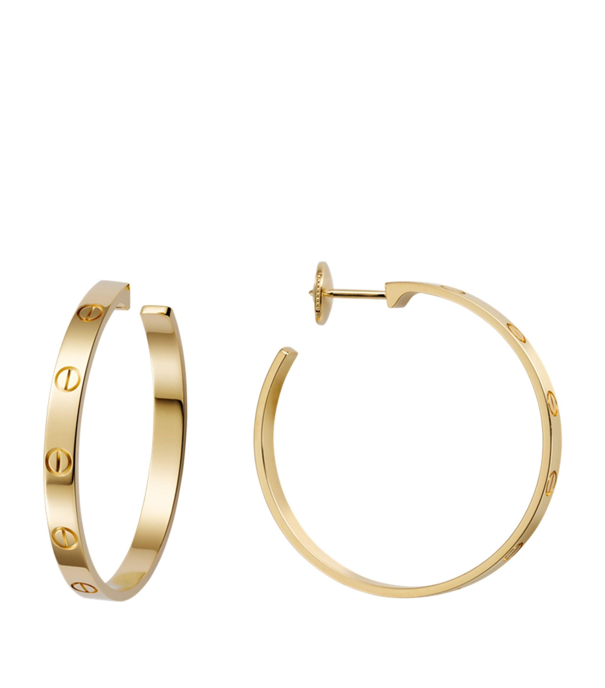 Cartier hoop earrings love sale
