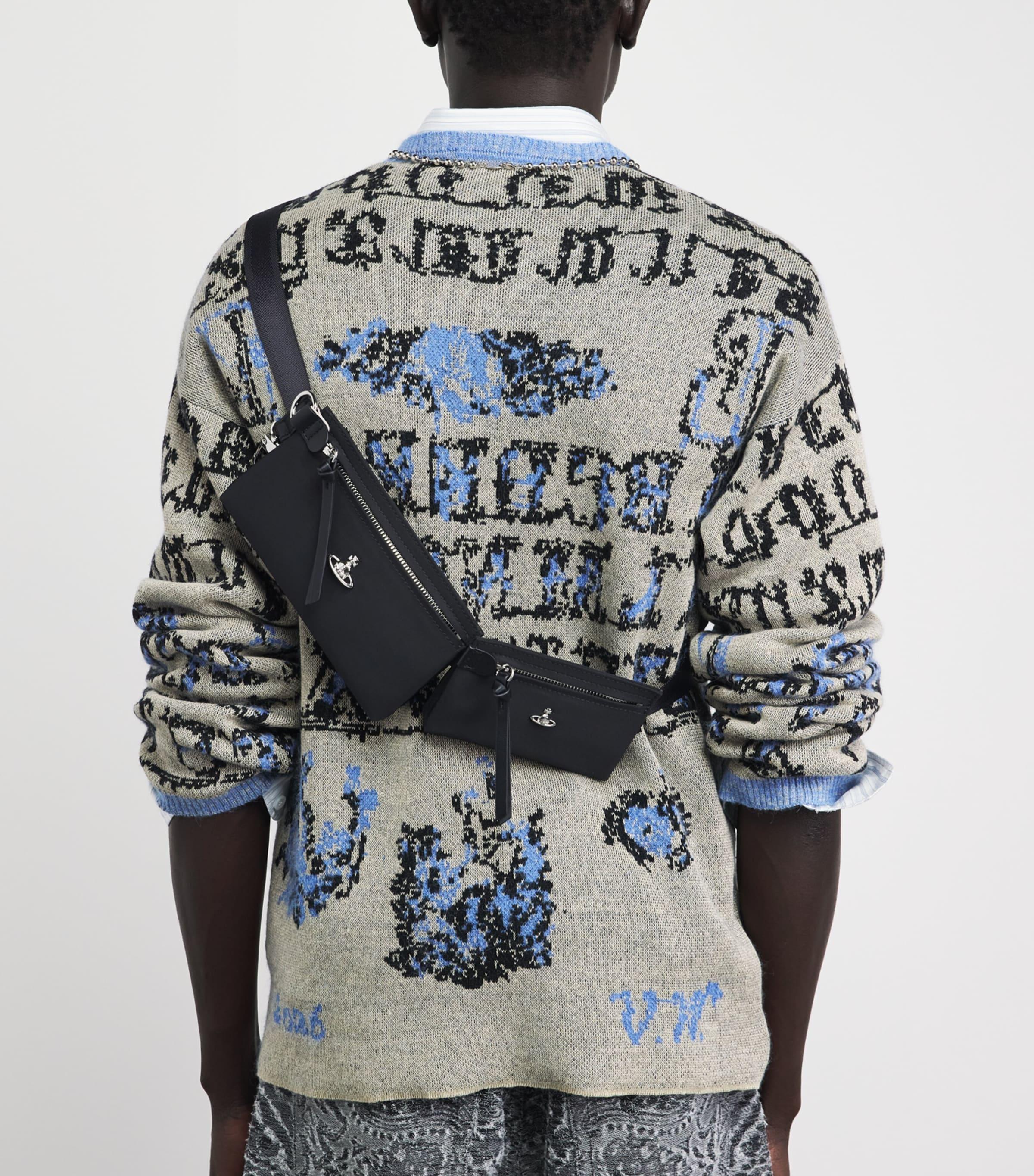 Vivienne Westwood Double Pouch Orb Belt Bag in Black for Men | Lyst
