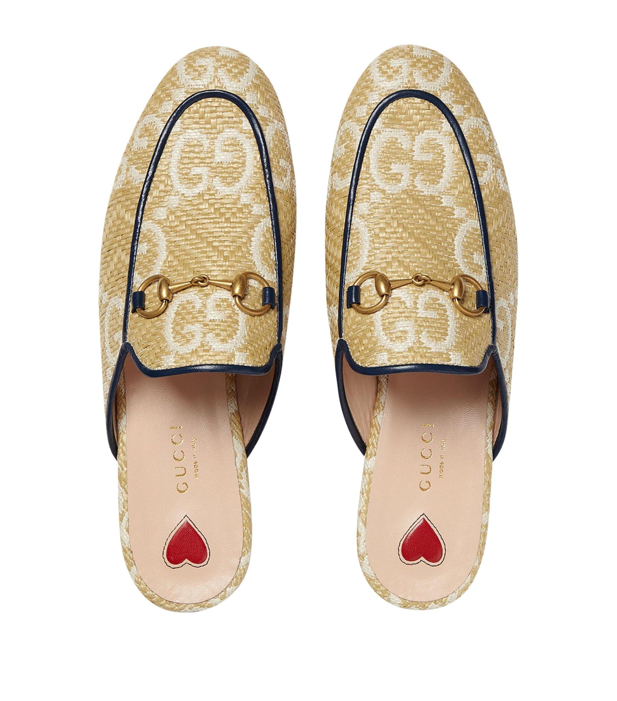 Gucci raffia cheap princetown