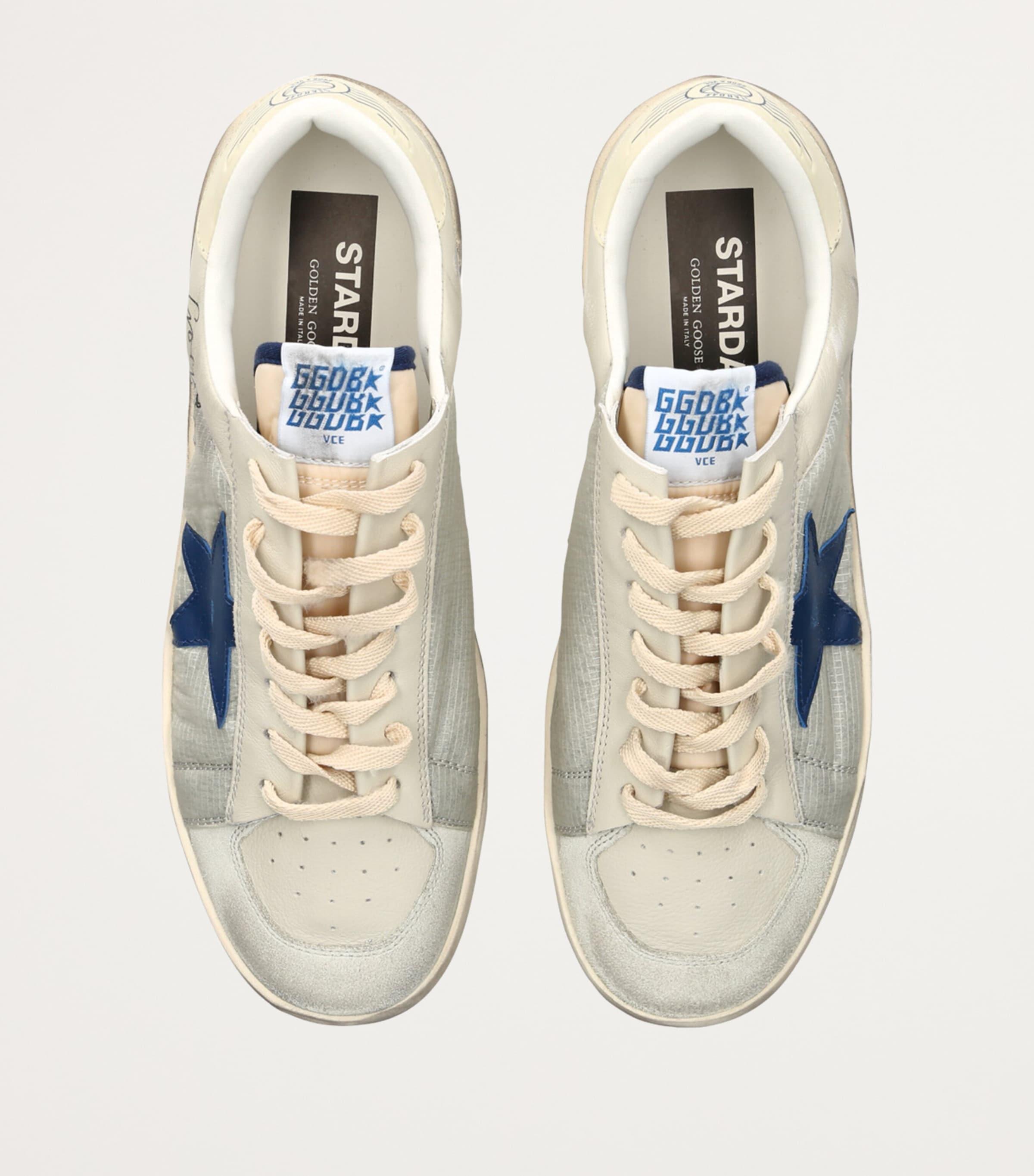 Golden Goose Leather Stardan Sneakers in Blue for Men | Lyst