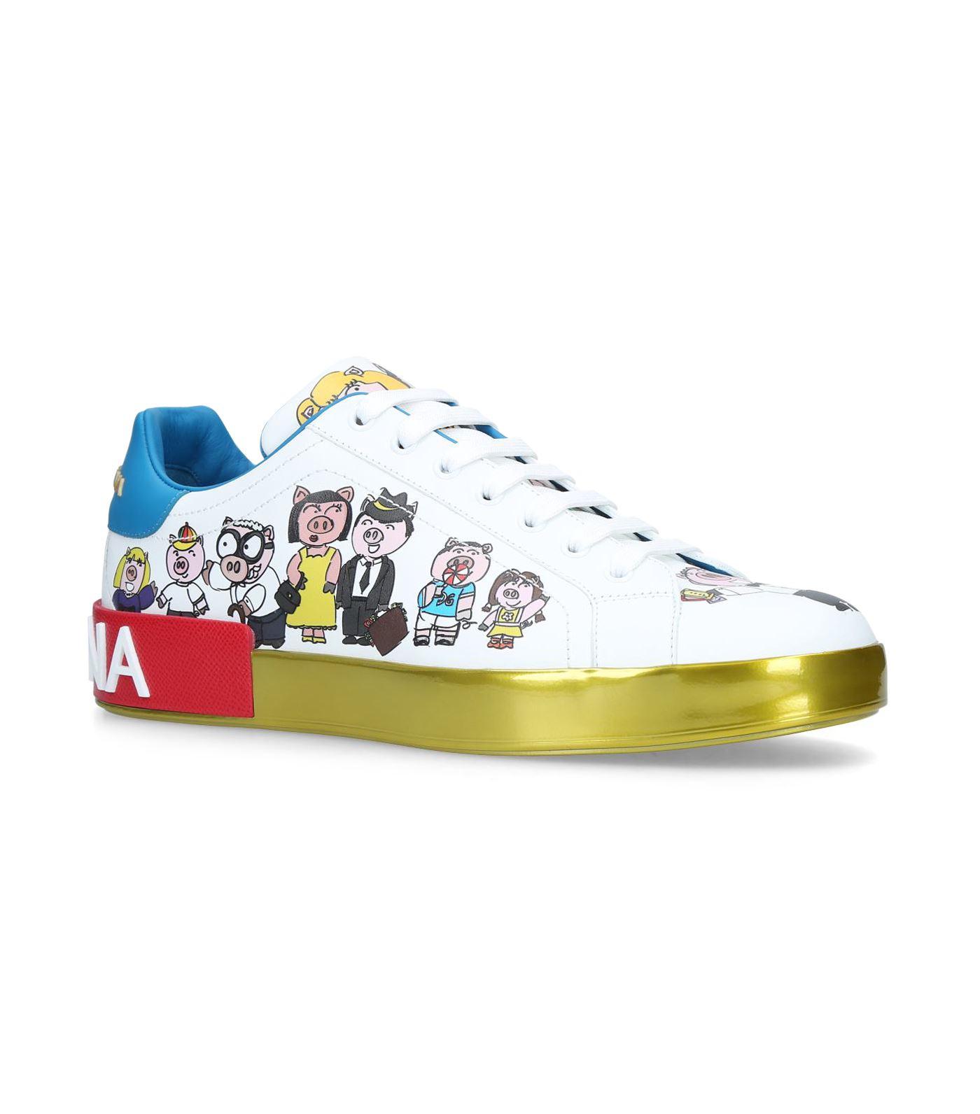dolce gabbana pig sneakers