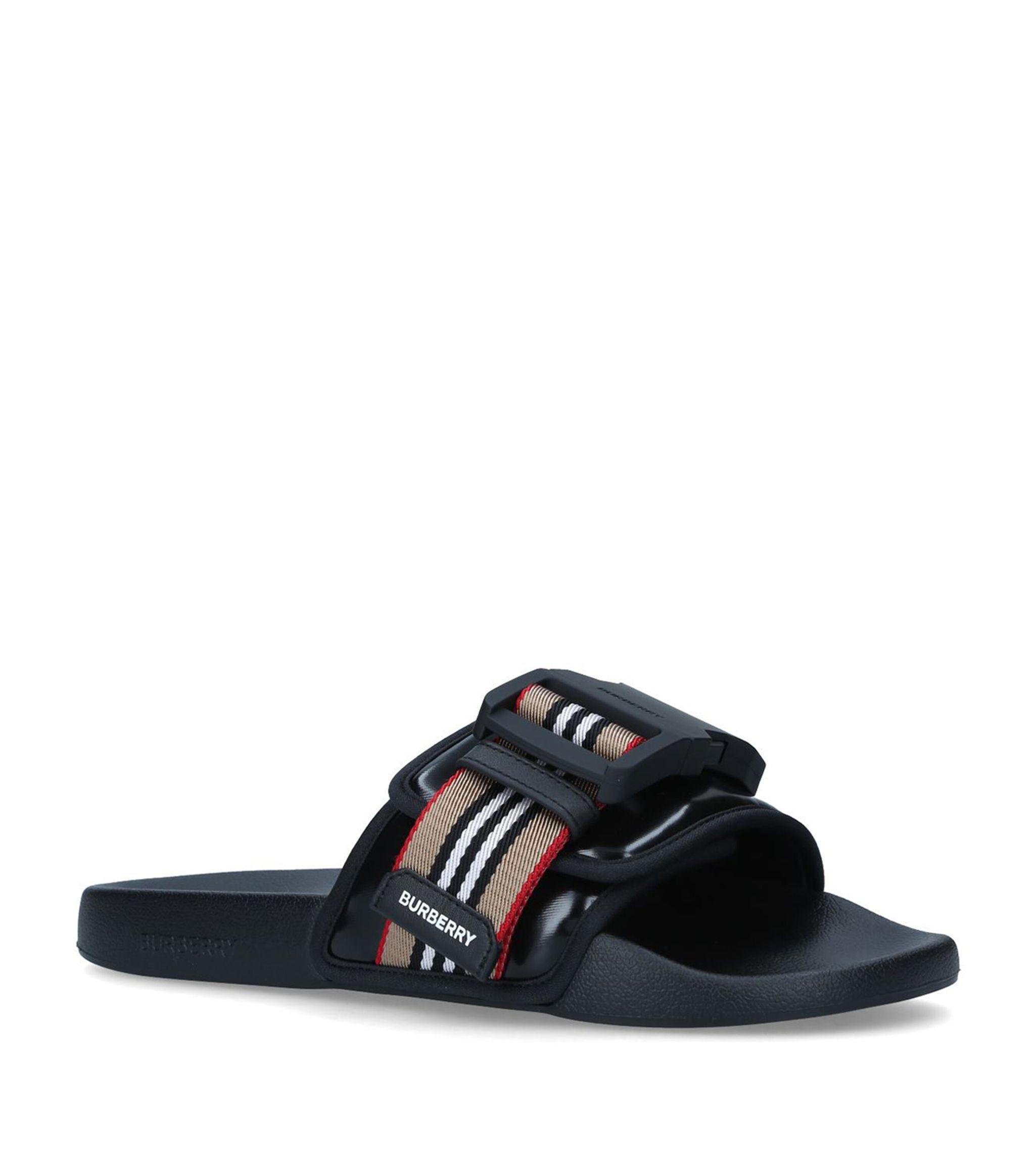 Total 83+ imagen burberry slides with strap