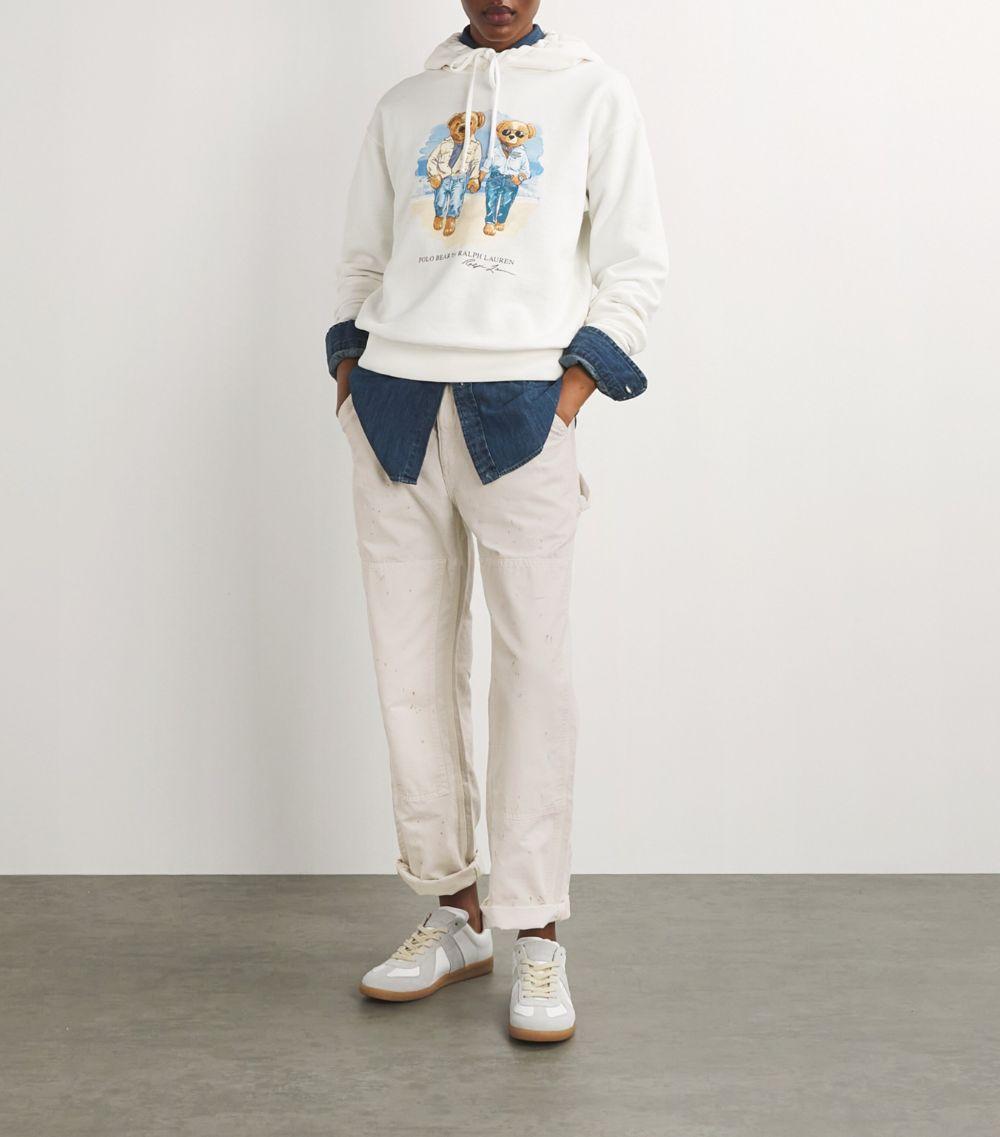 Polo Ralph Lauren Paint-Splatter Cargo Trousers in White Lyst