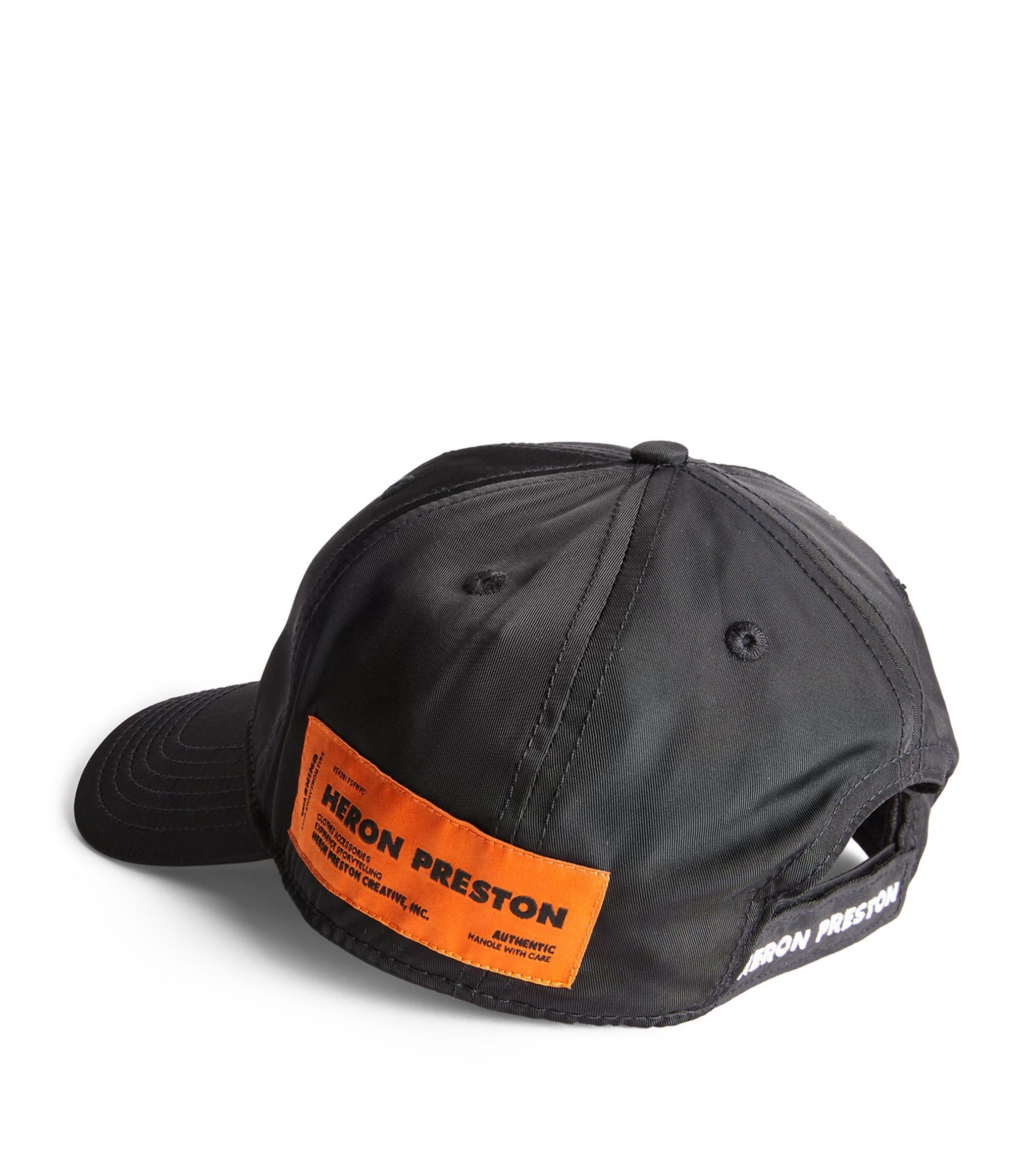 Heron Preston Logo Cap in Black for Men | Lyst