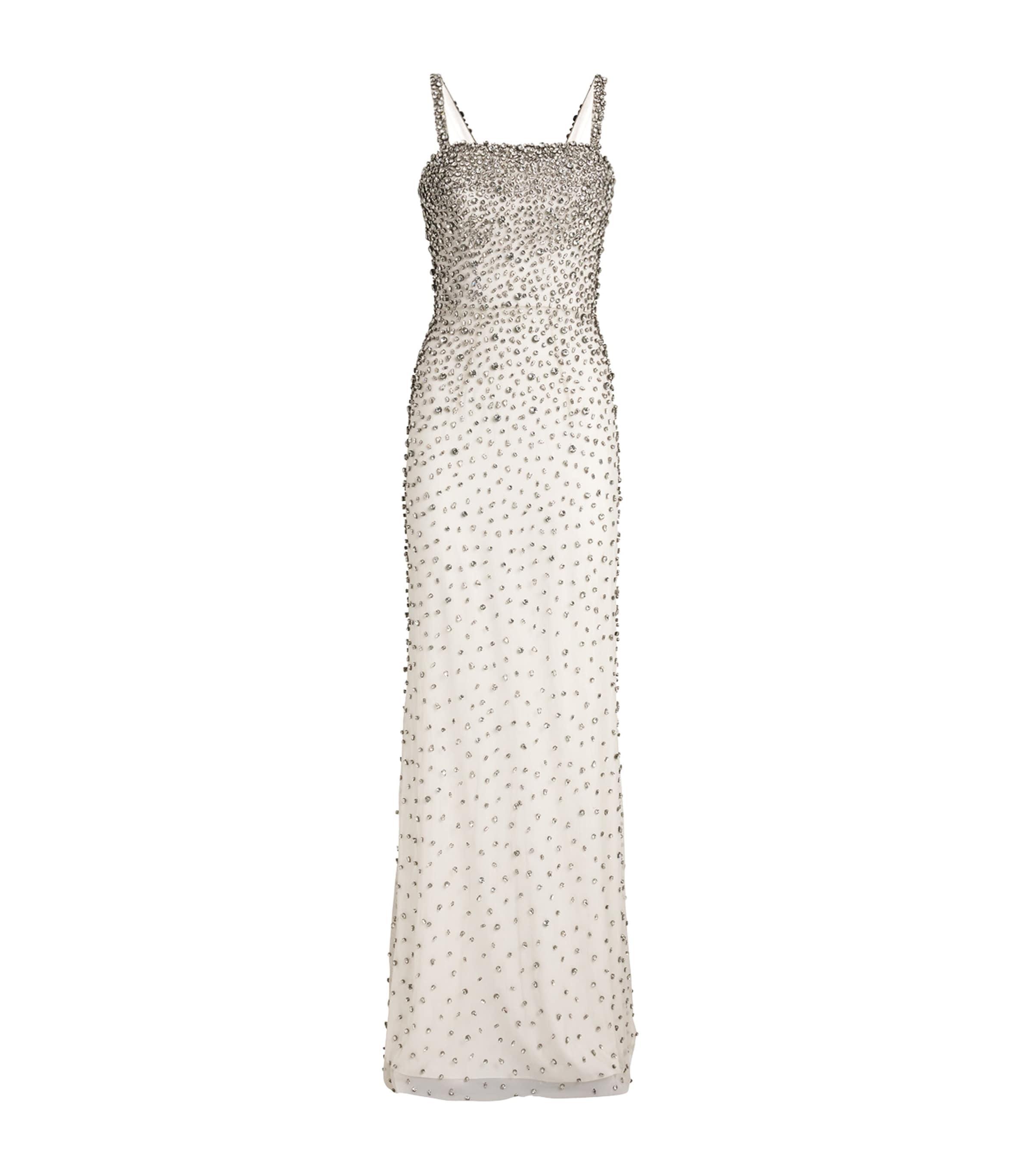 Jenny Packham Crystal-Embellished Cherry Gown in White | Lyst Jenny Packham Crystal-Embellished Cherry Gown in White | Lyst