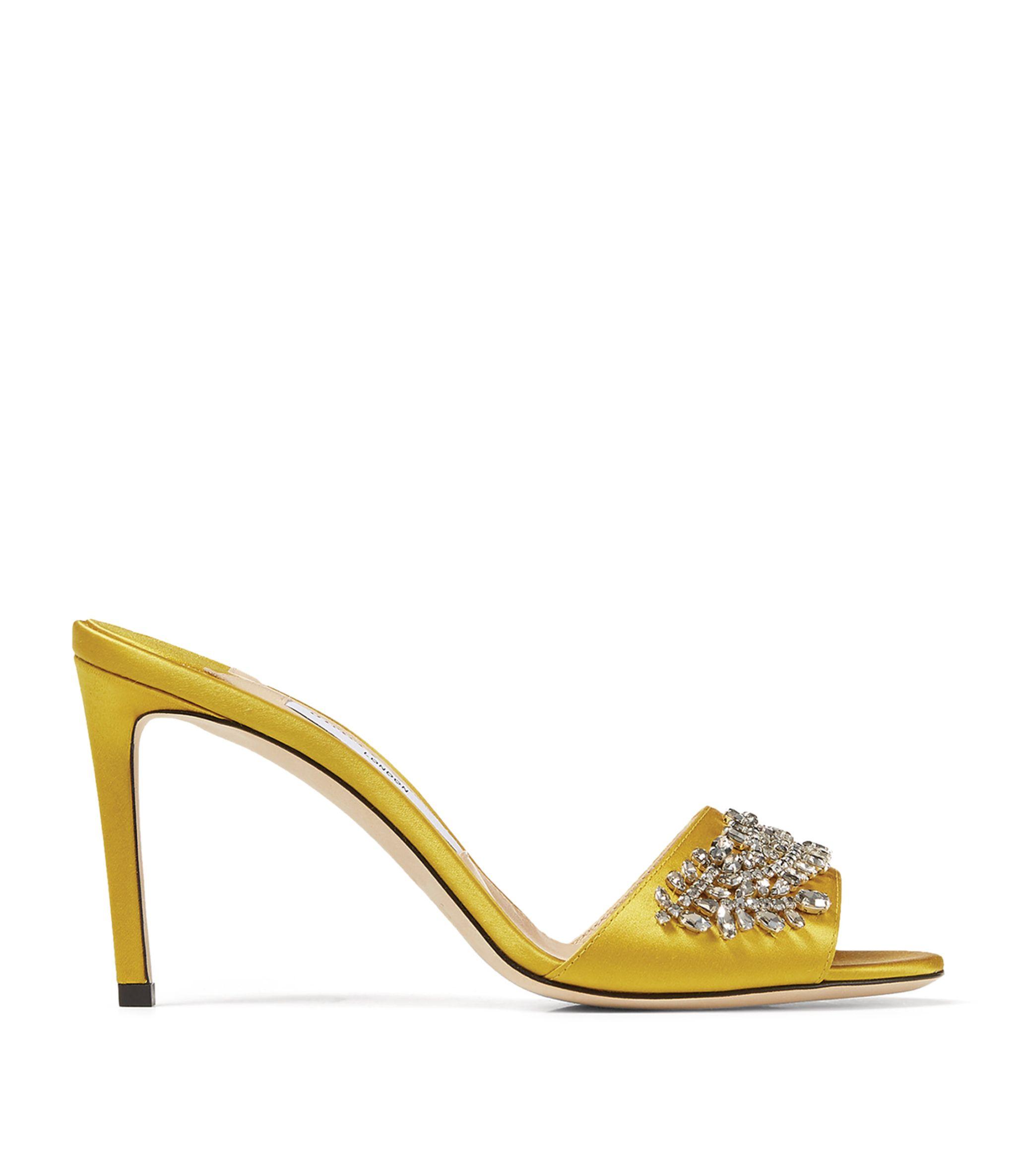 Jimmy Choo Stacey 85 Embellished Satin 