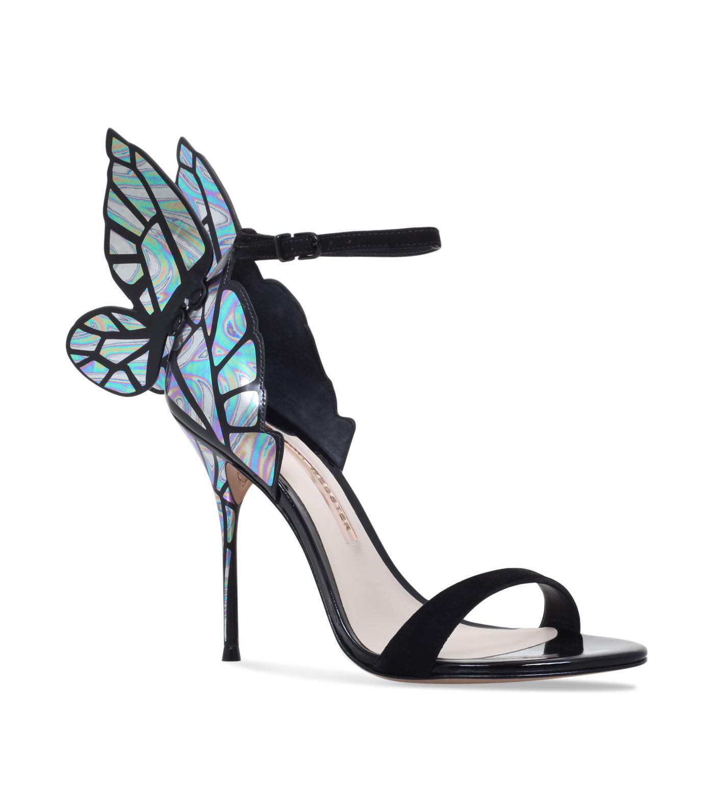 Sophia Webster Chiara Butterfly Sandals in Black | Lyst