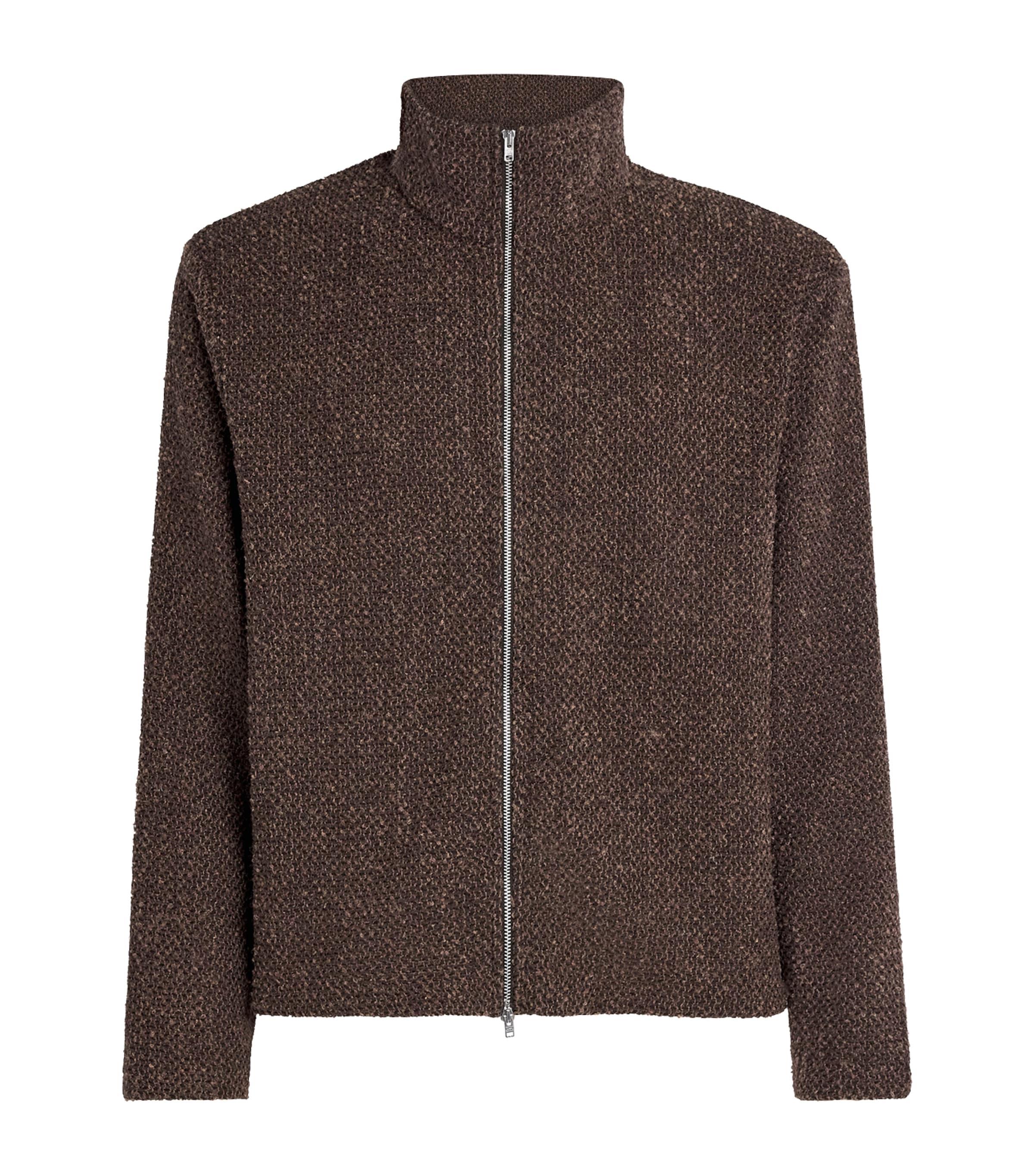 Our Legacy Shrunken Fullzip Polo Jacket in Brown for Men | Lyst UK