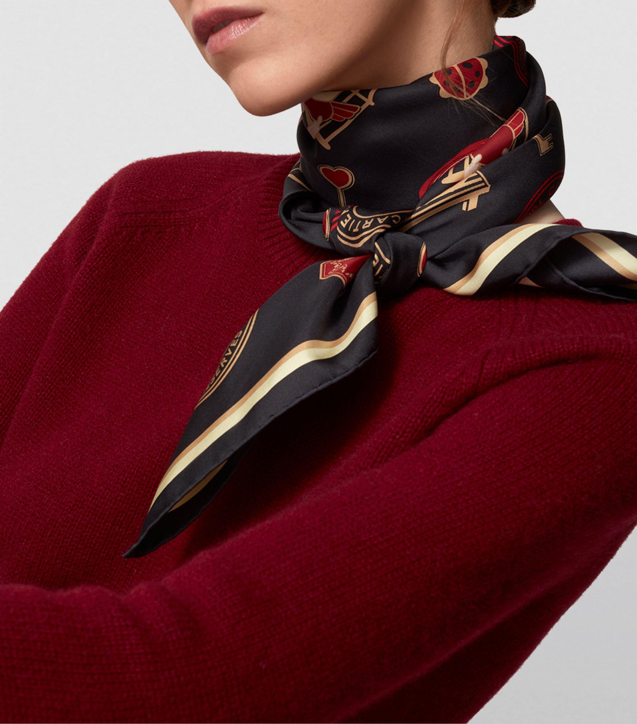 Cartier scarf silk sales