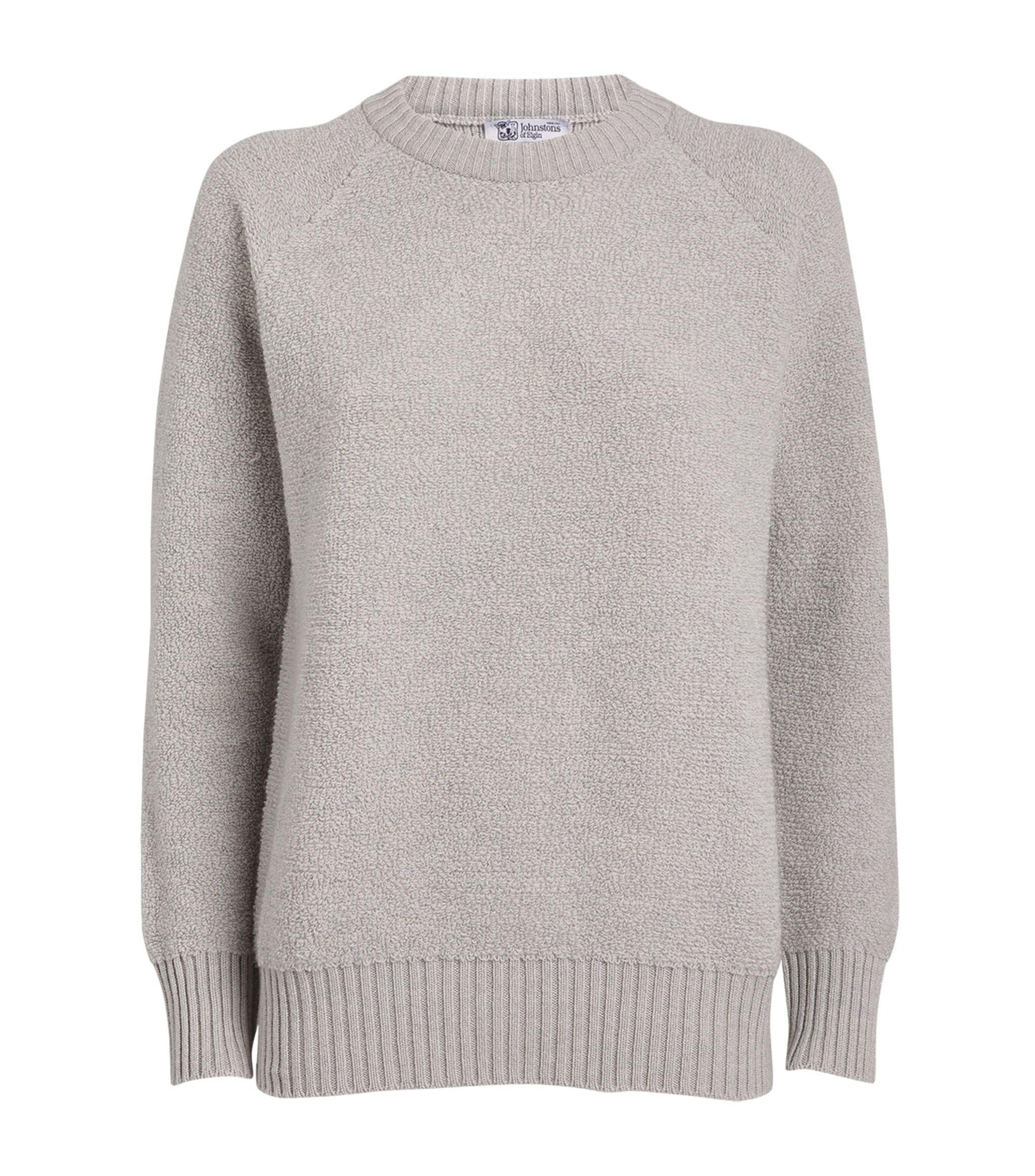 Johnstons of Elgin Cashmere Sweater in Grey