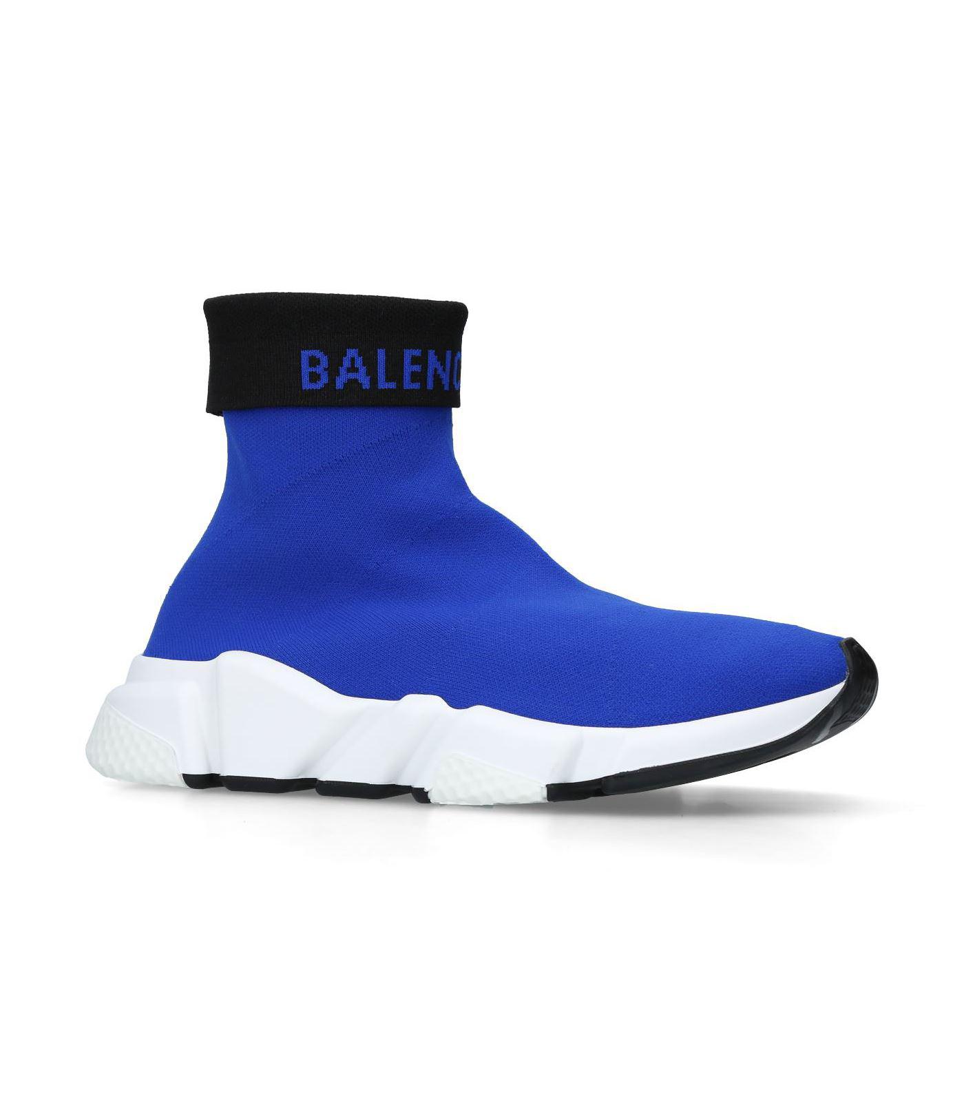 blue high top balenciaga