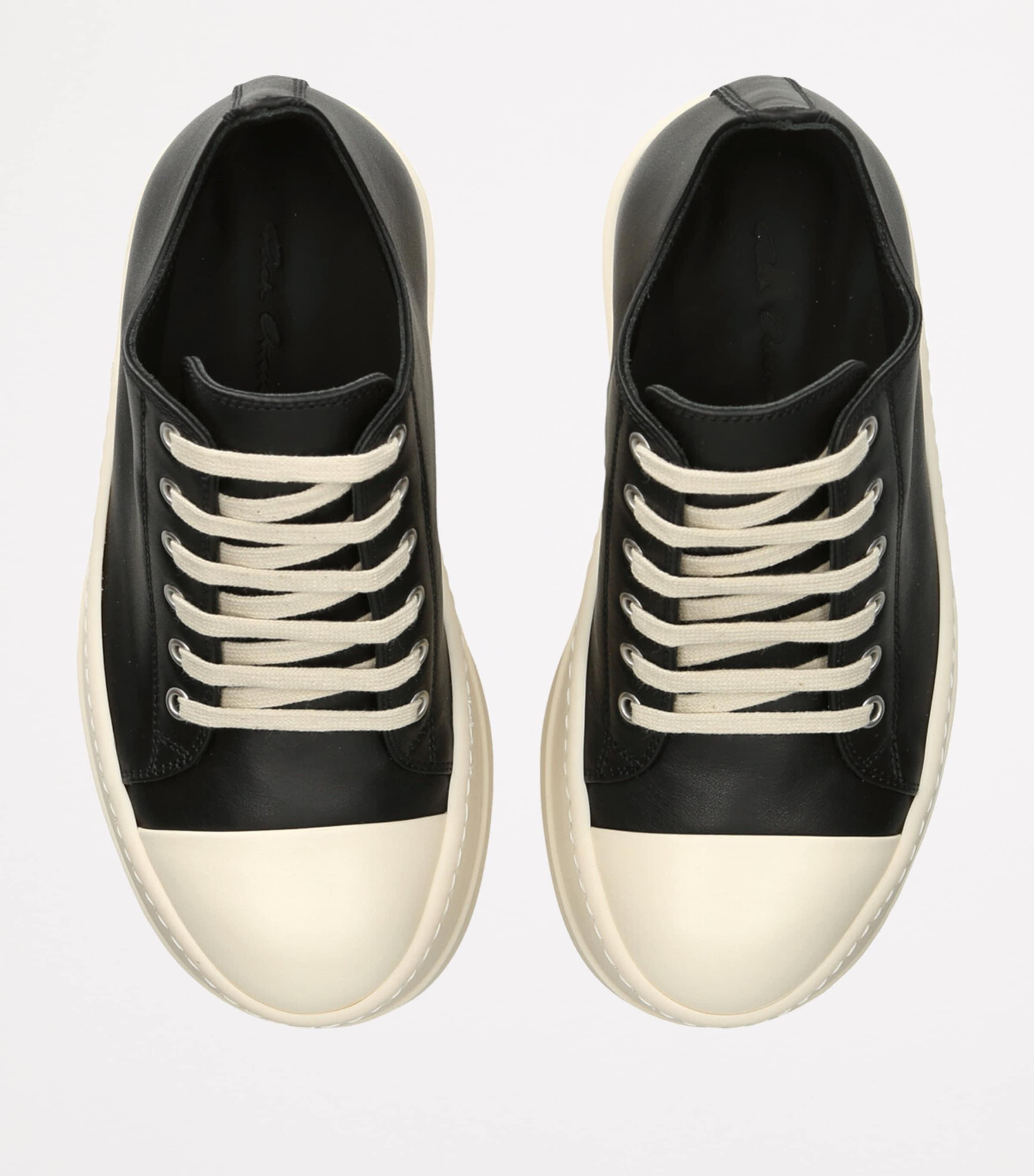 【Rick Owens】Mega Bumper Low Leather★メガ バンパー Rick Owens Mega Bumper Low Leather Black Milk (Women's