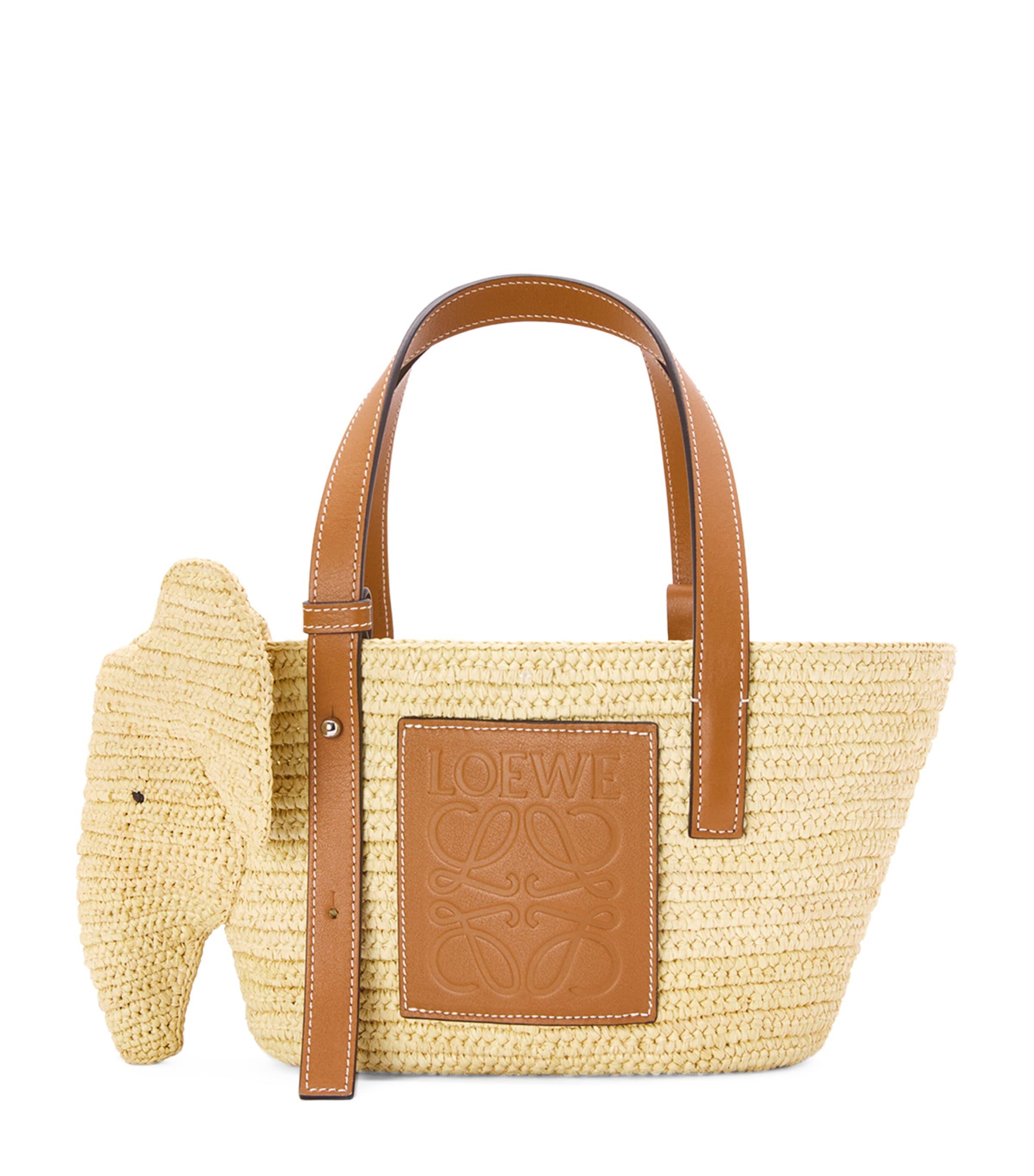 Loewe Small Woven Elephant Basket Tote Bag in Natural Lyst Canada