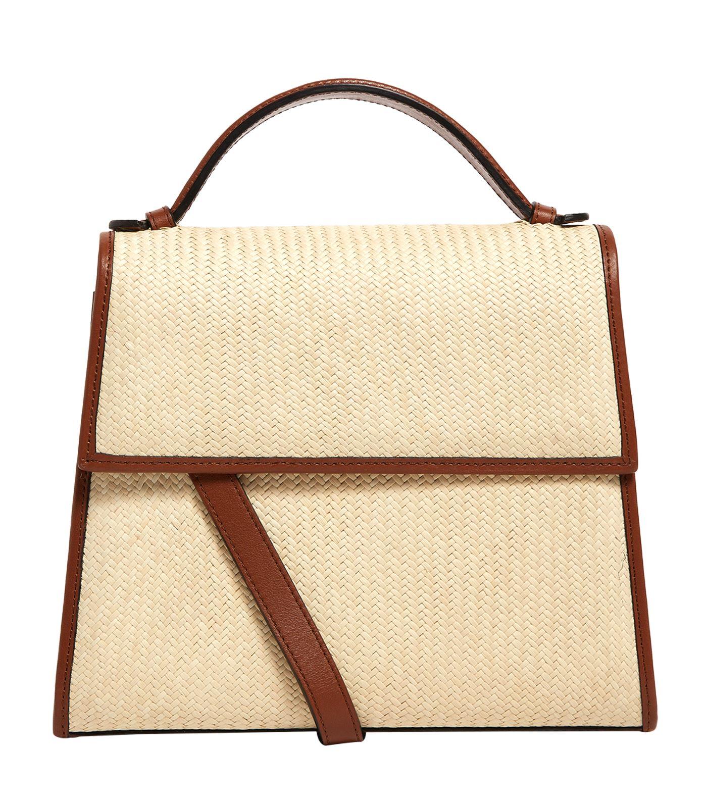 straw top handle bag
