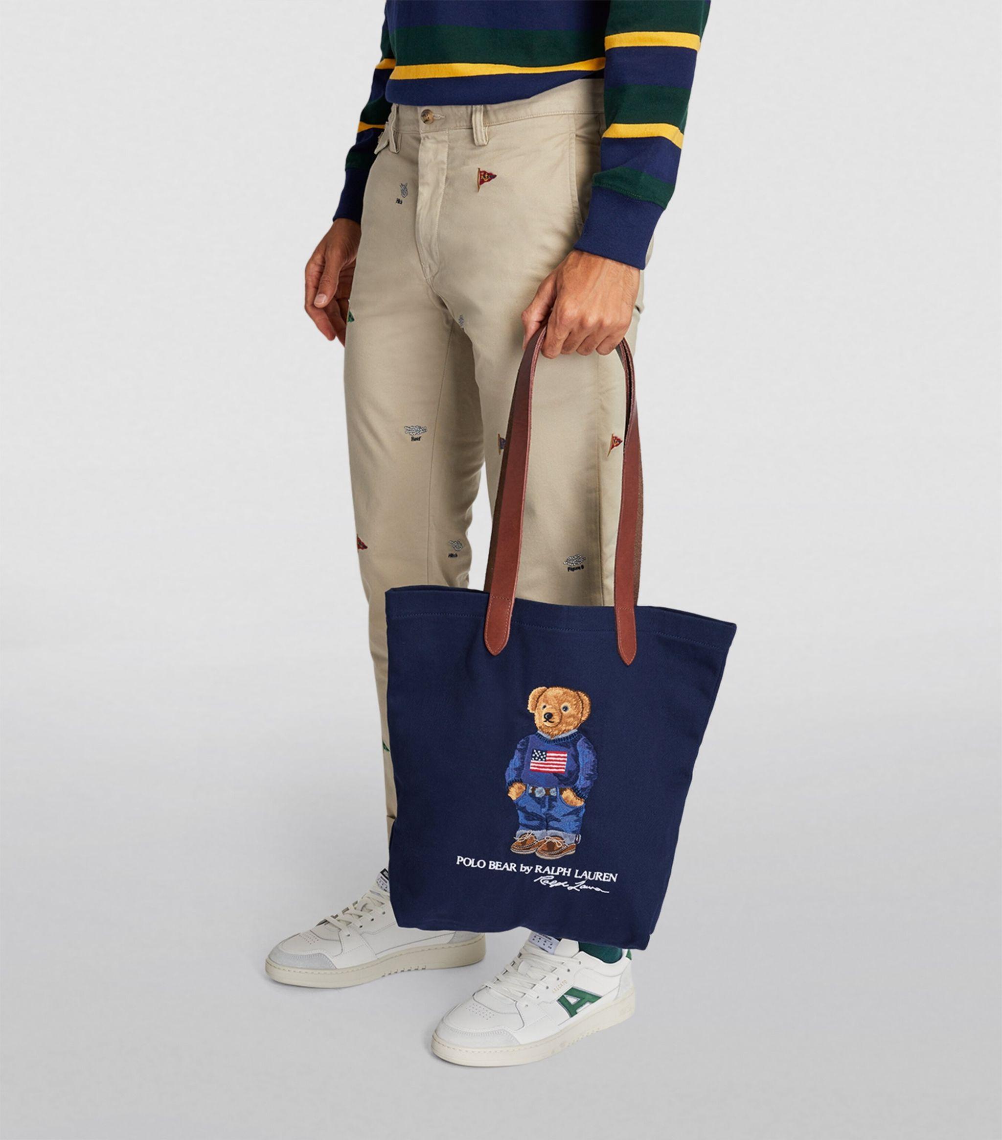 Polo Bear Tote Ralph Lauren Shopper Blau Polo Ralph Lauren Polo