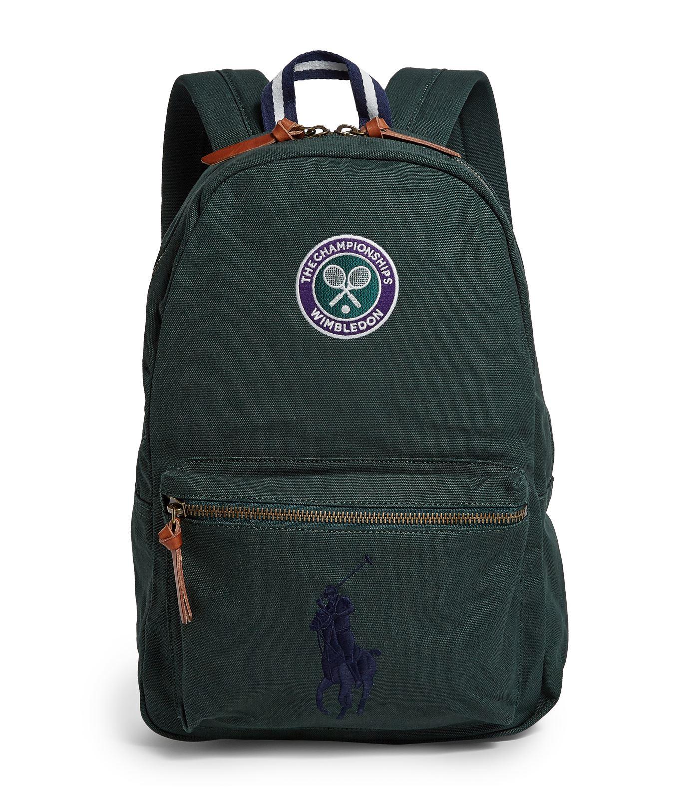 Polo Ralph Lauren Wimbledon Canvas Backpack in Green for Men Lyst