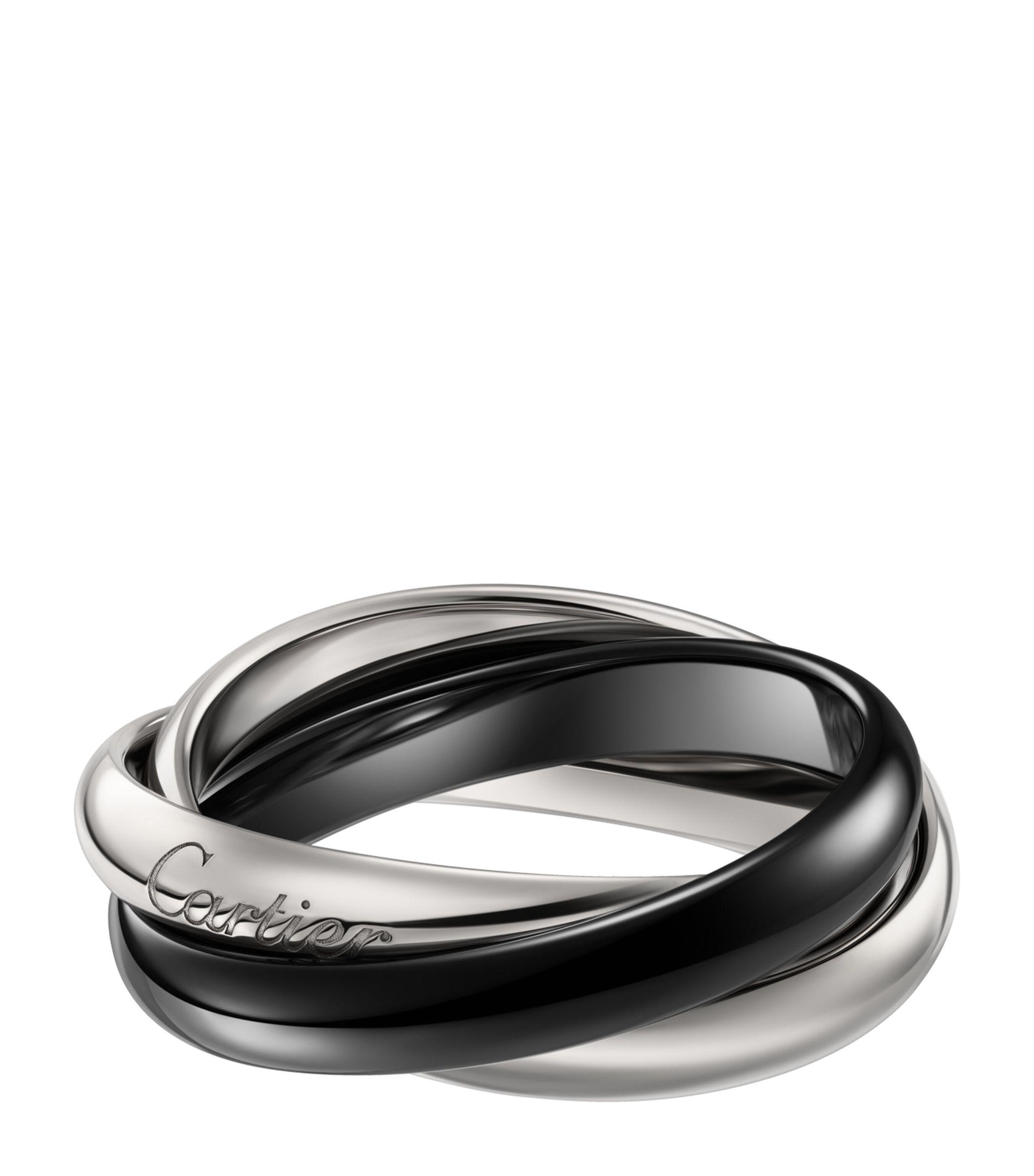 Cartier trinity ring black sales