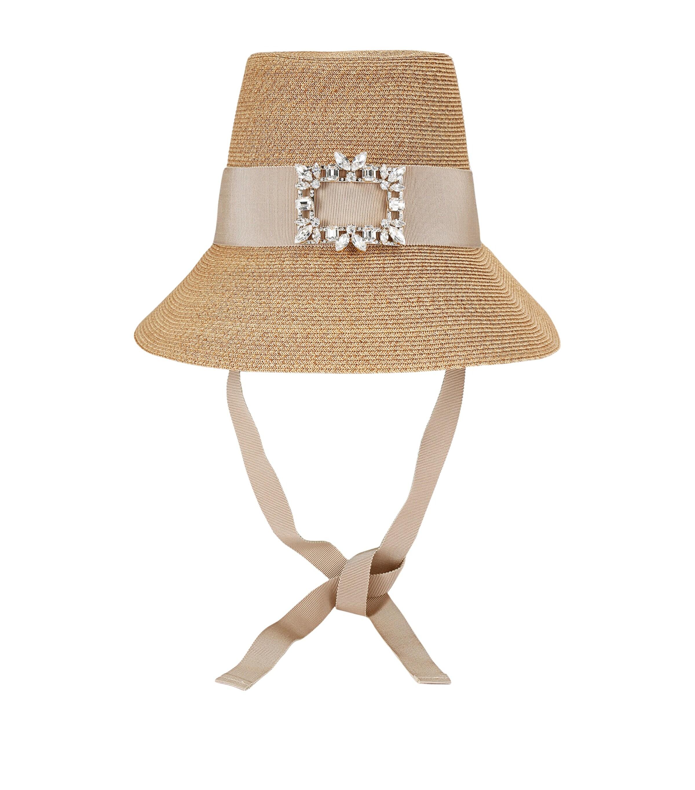 【関税&送料込】Roger Vivier Hat Viv' Skate Bucket Hat in denim Blue Woman