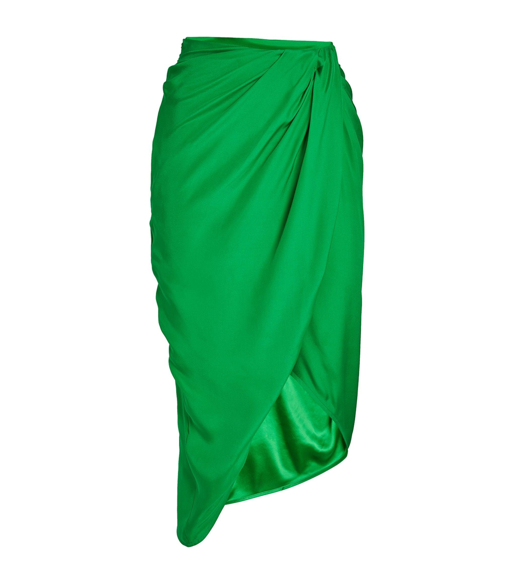GAUGE81 Silk Paita Midi Skirt in Green | Lyst Canada