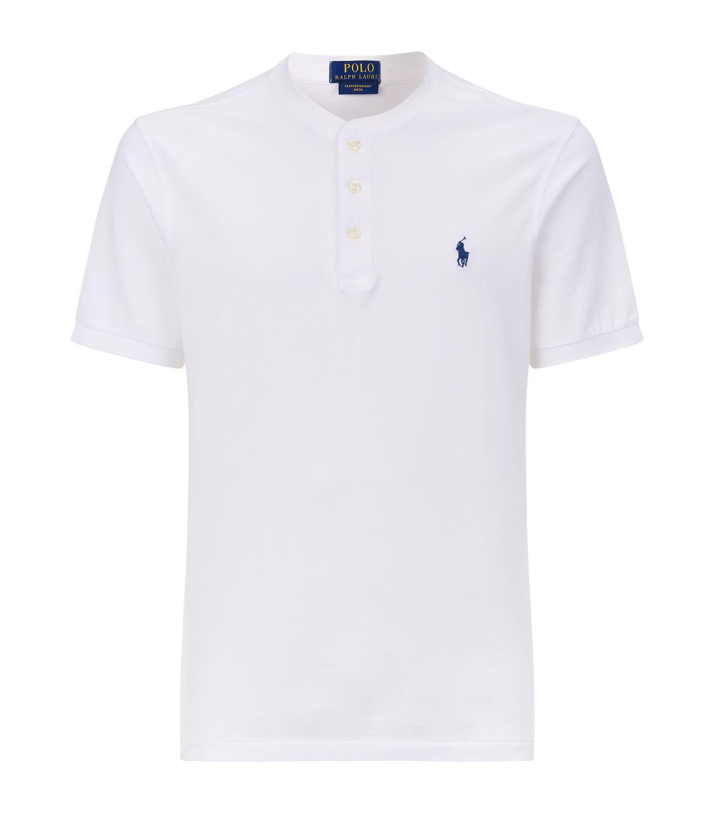 ralph lauren collarless shirt