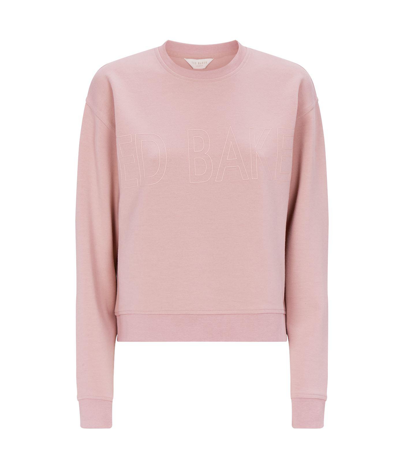 Pink Sweatshirt Ted Baker Lorito Logo Sweatshirt Ted Baker Womens