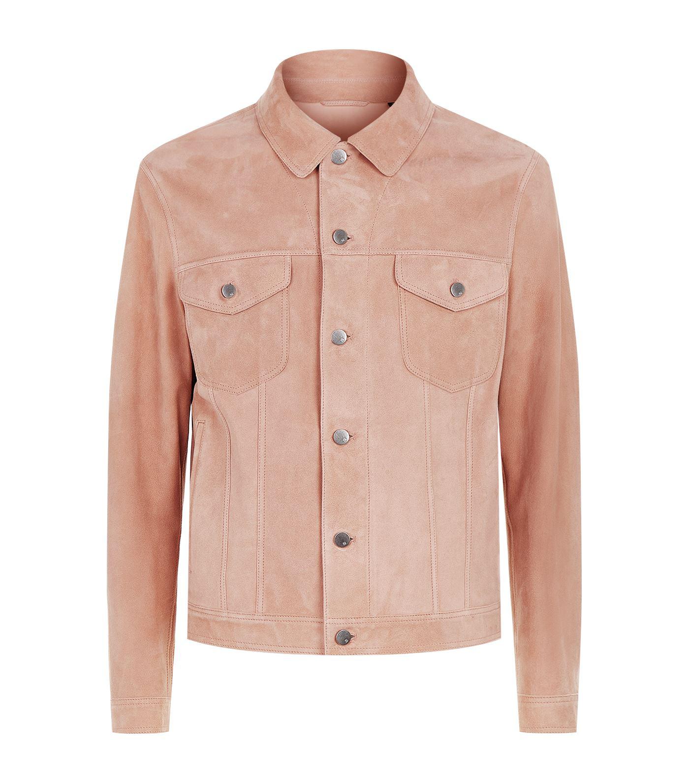 pink suede jacket mens