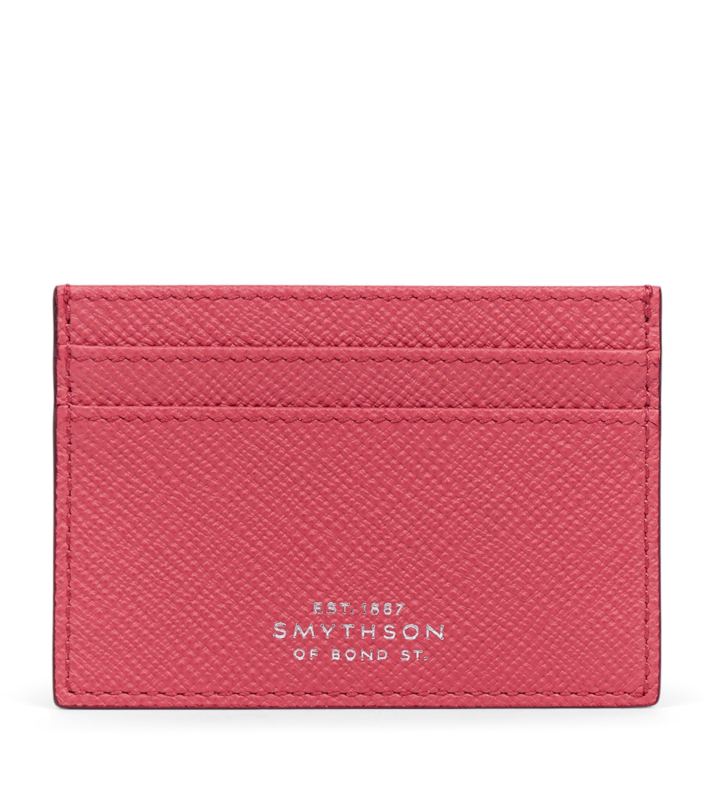 Portefeuille Voyage Cuir Fuchsia Smythson De Bond Street - Multi-Zip, Neuf Sans Étiquette