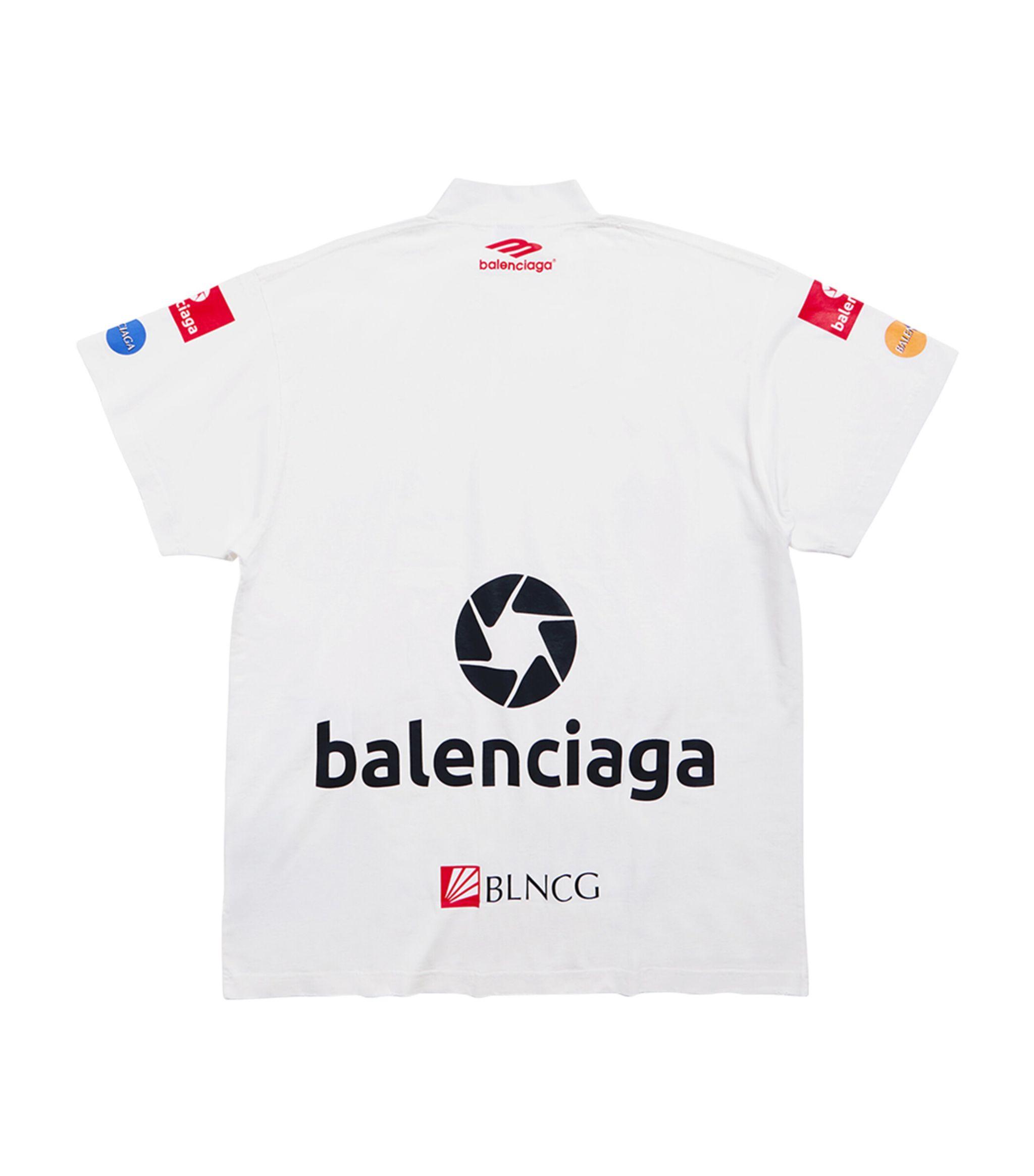 balenciaga-white-Oversized-Top