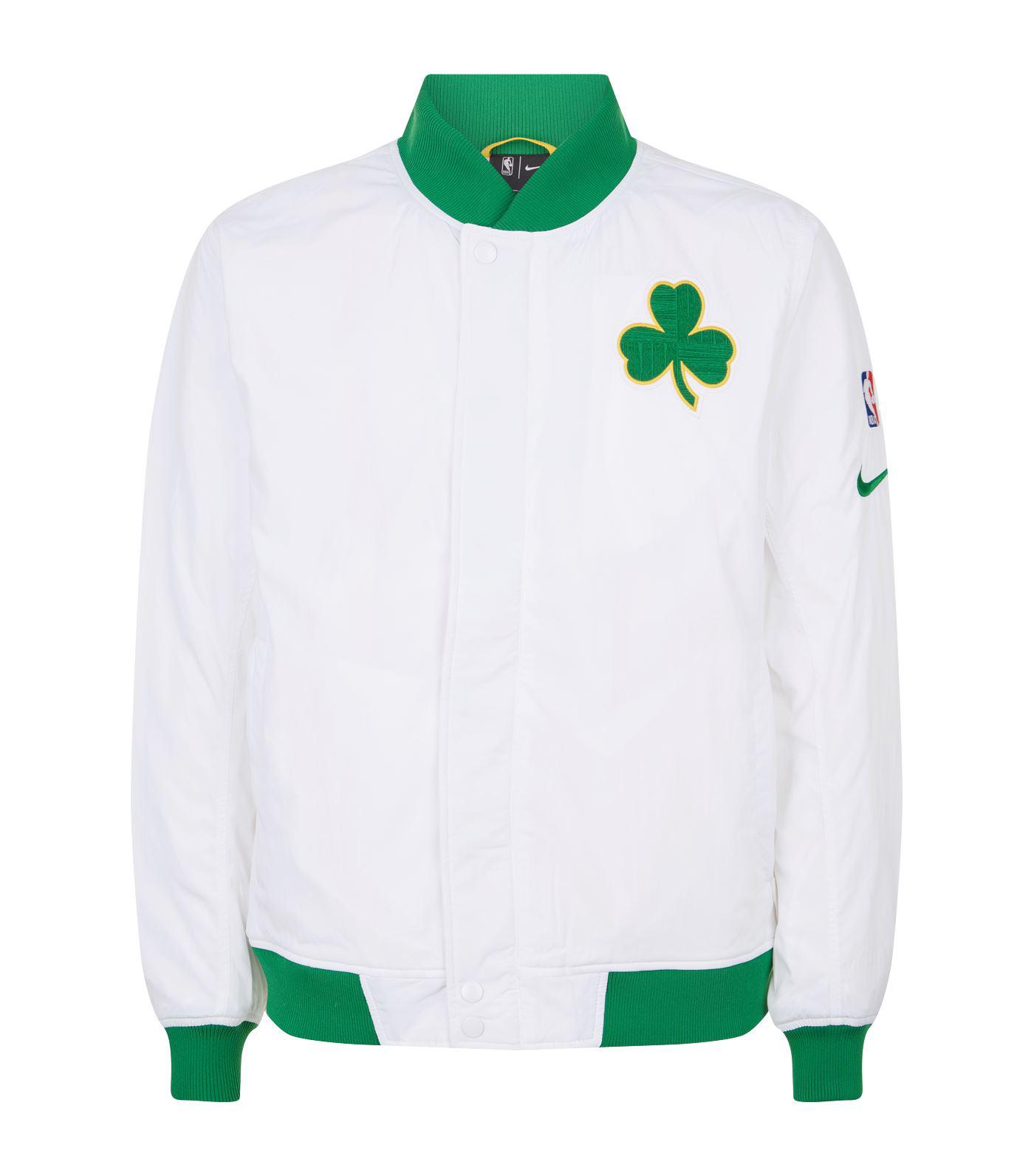 Nike Boston Celtics Jacket in White for Men | Lyst