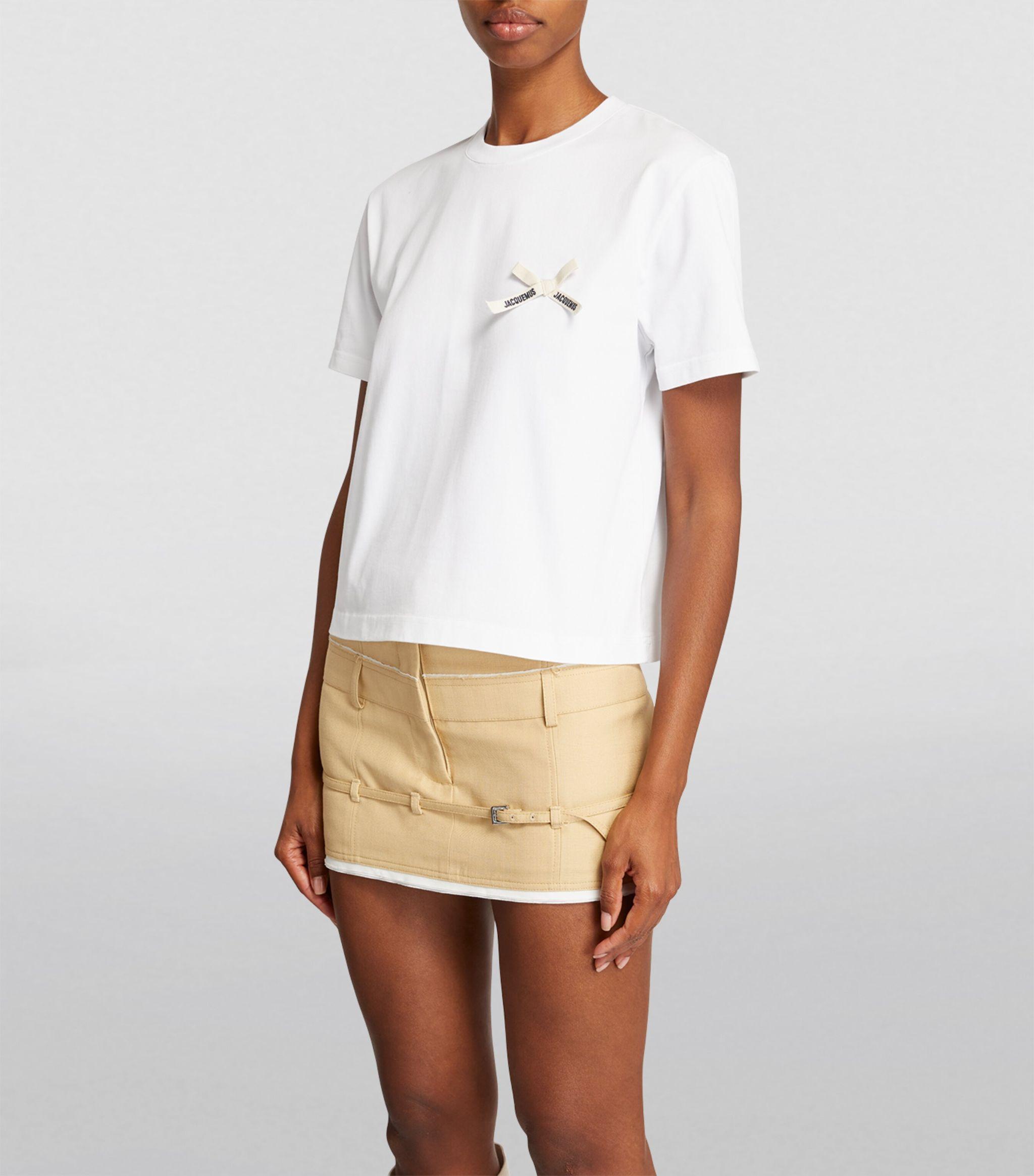 jacquemus リボン Tシャツ ホワイト The Los Angeles address t-shirt by JACQUEMUS | Official website