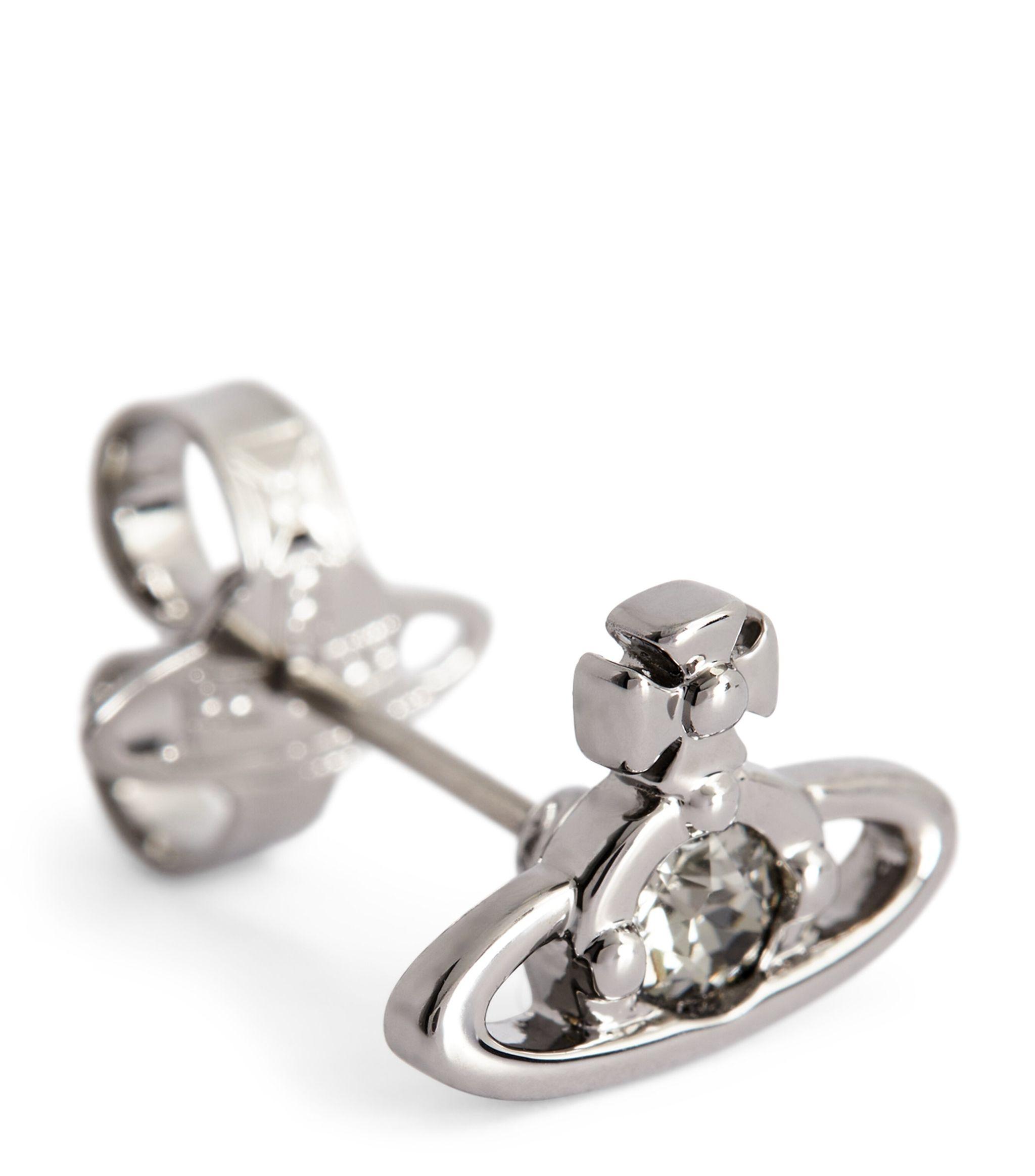 ピアス VIVIENNE WESTWOOD NANO SOLITAIRE GOLD EARRINGS Vivienne Westwood NANO SOLITAIRE Earrings Orb Gold From